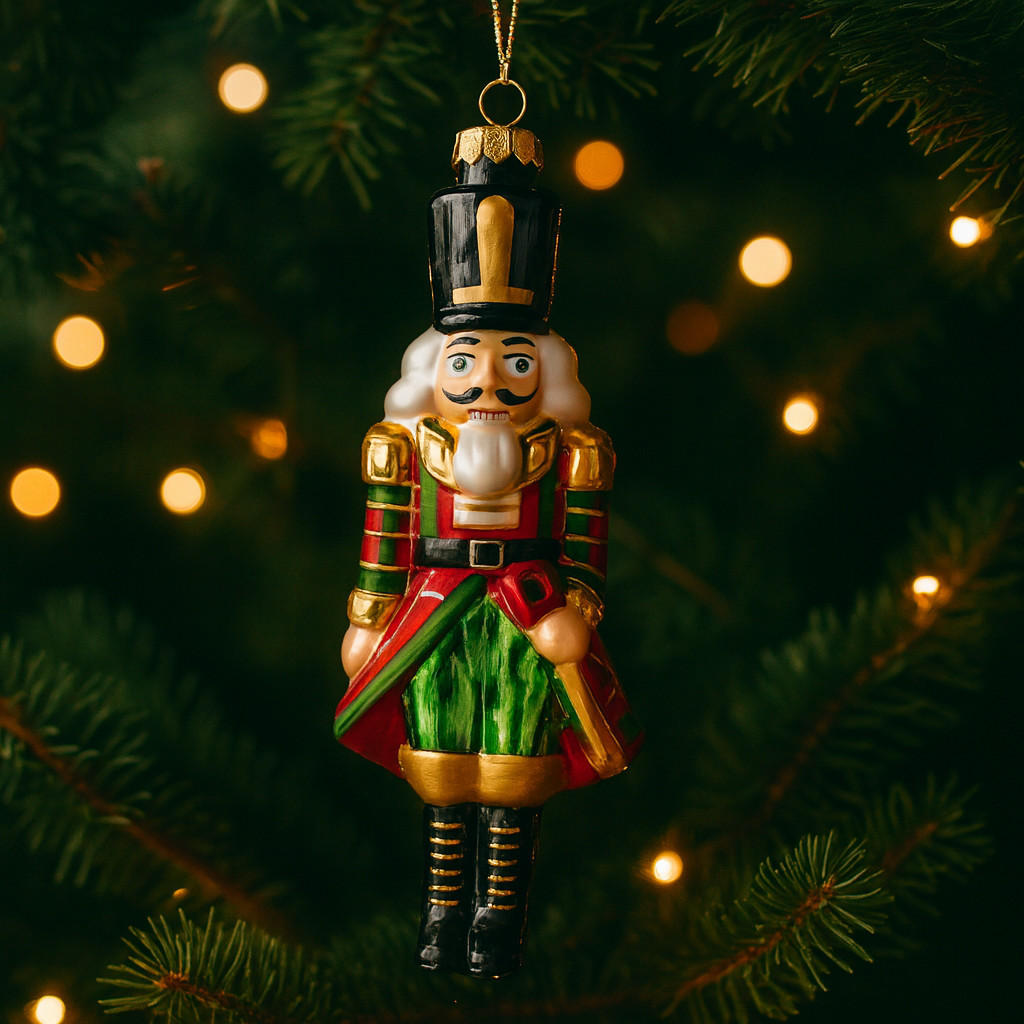 GLASKUGEL Nucis, Grün, 5 x 6 x 16.5 cm, Dekorative Weihnachtsdeko - Grün, Glas (6/5/16.5cm) - home&you