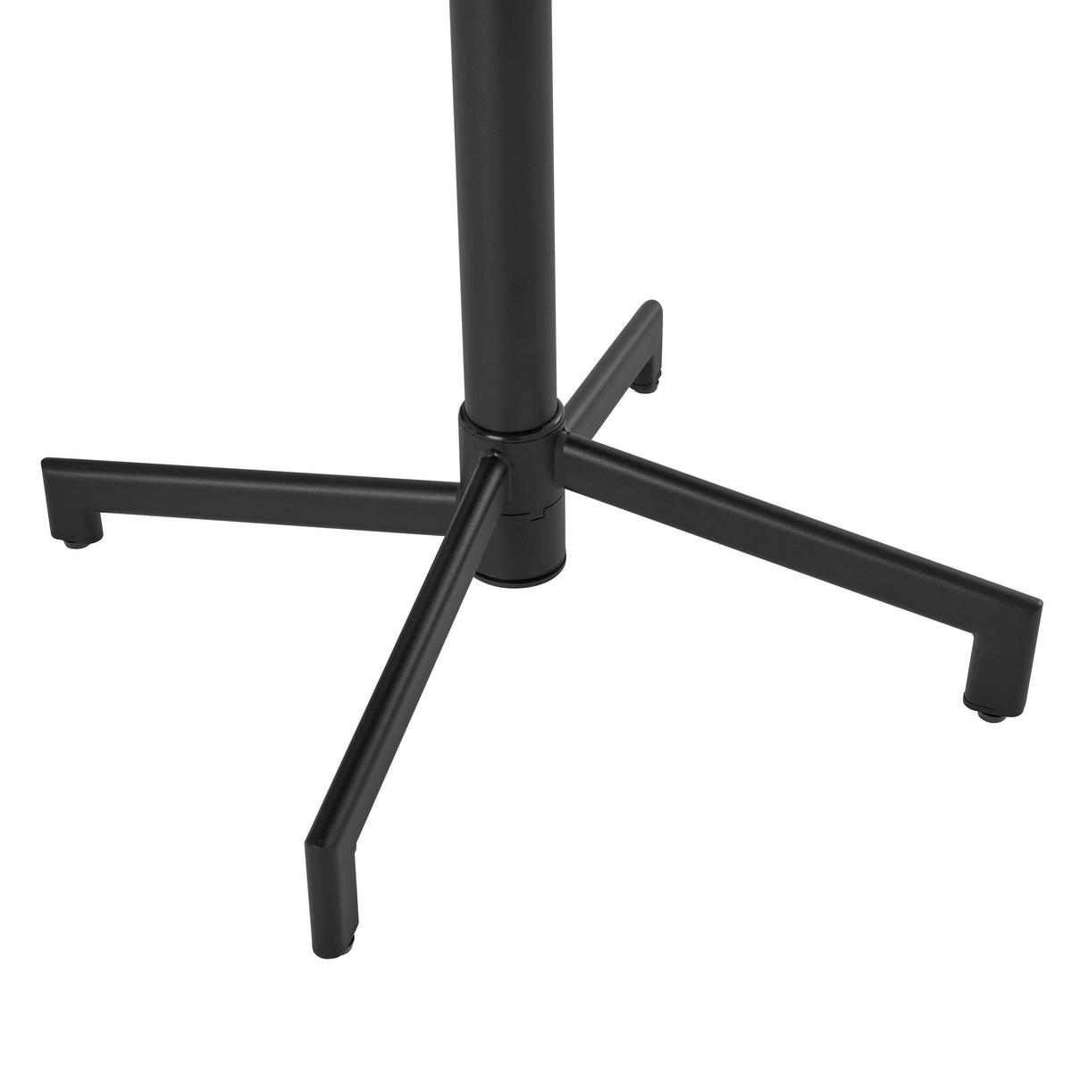 BISTROTISCH, Anthrazitgrau - Grau, Metall (70/70/72cm) - Oviala