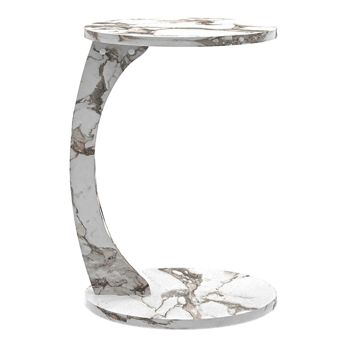 BEISTELLTISCH Holeby - Creme, Holzwerkstoff (38/38/56cm) - [en.casa]