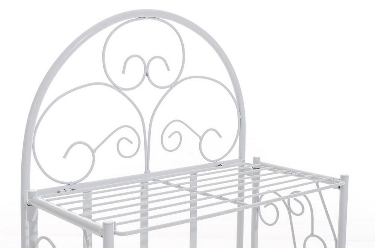 STANDREGAL Rosi weiß - Weiß, Metall (45.5/81.5/24cm) - TPFGarden