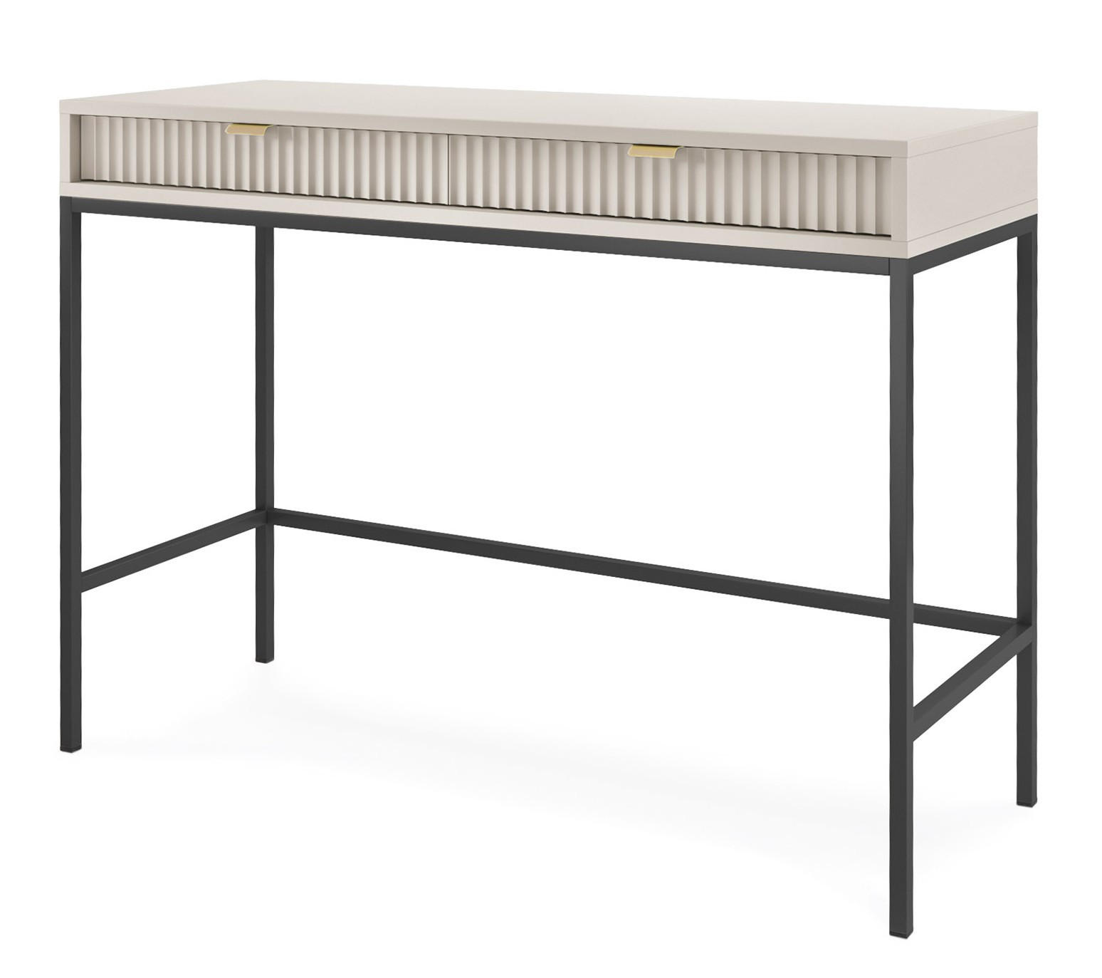 KONSOLE Kaschmir NEW Schwarz - Ecru, Holzwerkstoff (104/104/77cm) - Sepro Meble