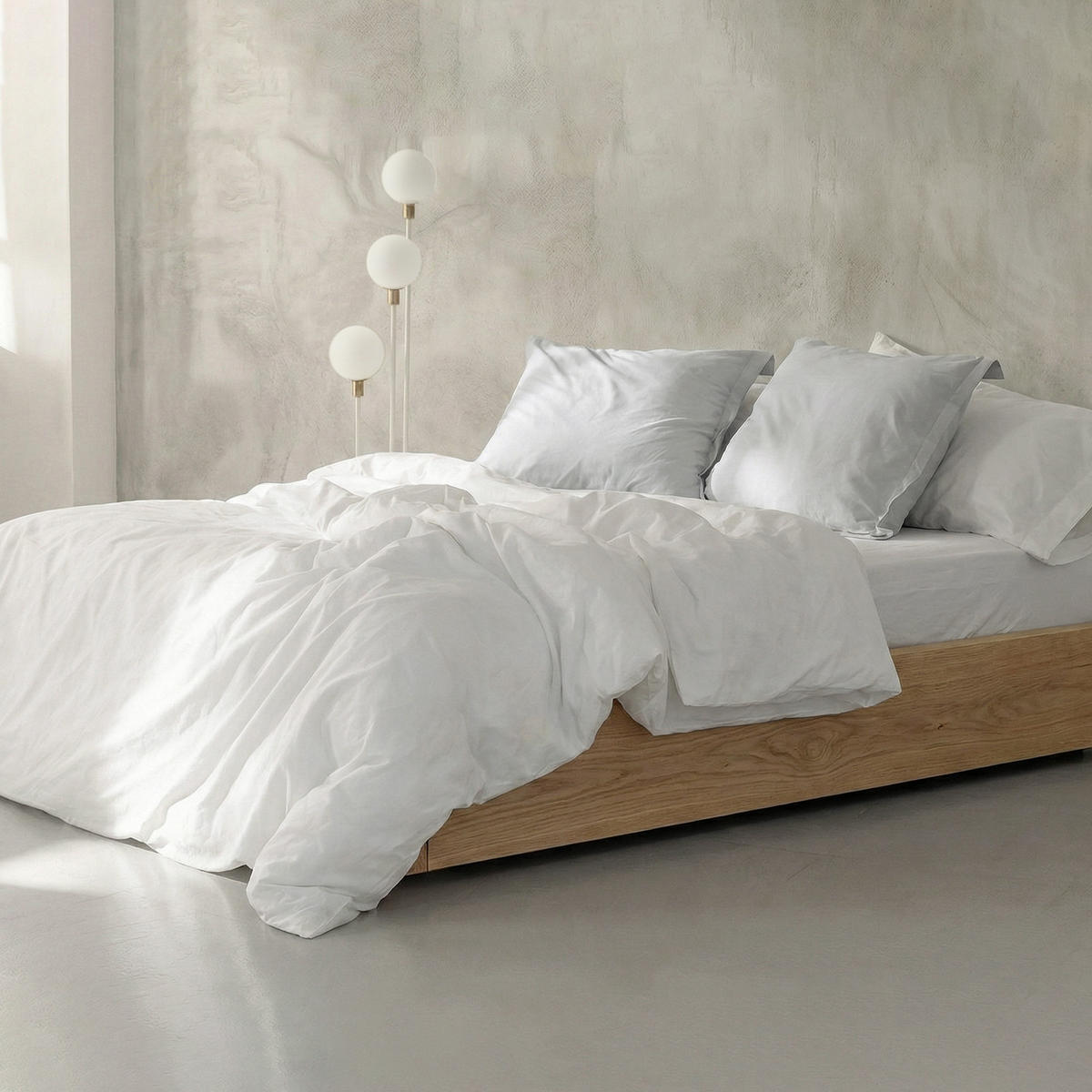 BETTBEZUG basic 200 tc 135/140x200 cm (standardgrösse) weiss - Weiß, Textil (140/200cm) - Happy Friday