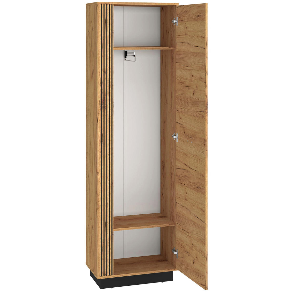 KLEIDERSCHRANK Vasco Eiche 60 cm - Eichefarben, Holzwerkstoff (60/199.5/33.4cm) - Homebook