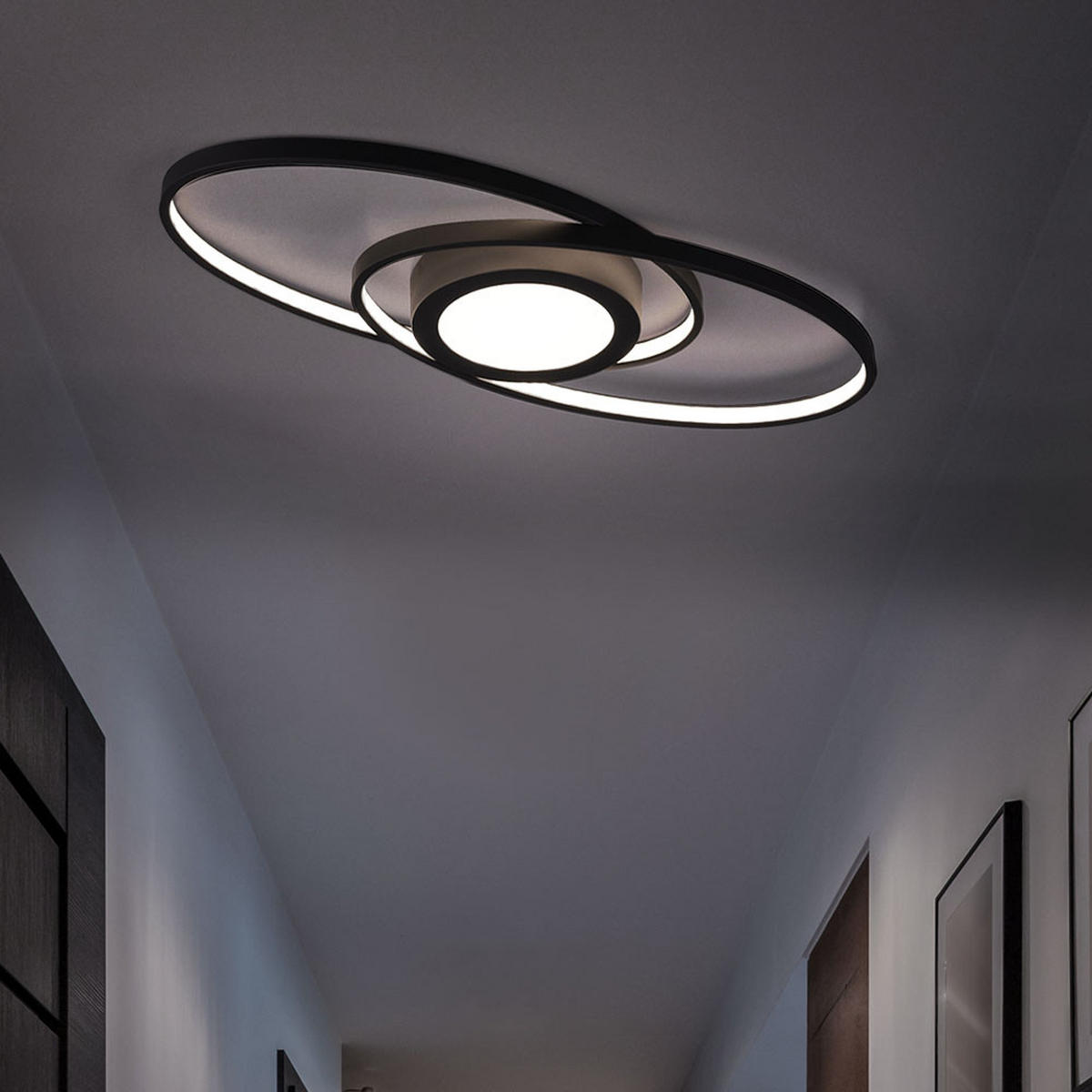 LED DECKENLEUCHTE Galaxy Anthrazit Metall - Anthrazit, Metall (23/57/4cm)