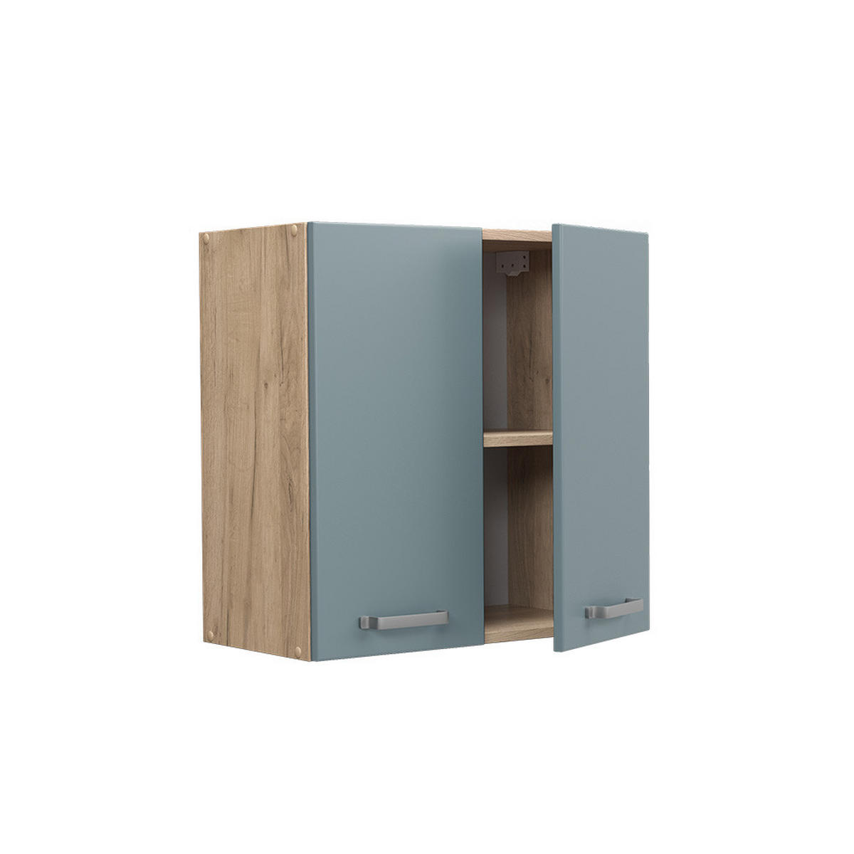 HÄNGESCHRANK R-Line Blau-Grau 60 cm - Honigeiche/Eiche Wotan, Holzwerkstoff (60/60/31cm) - Vicco