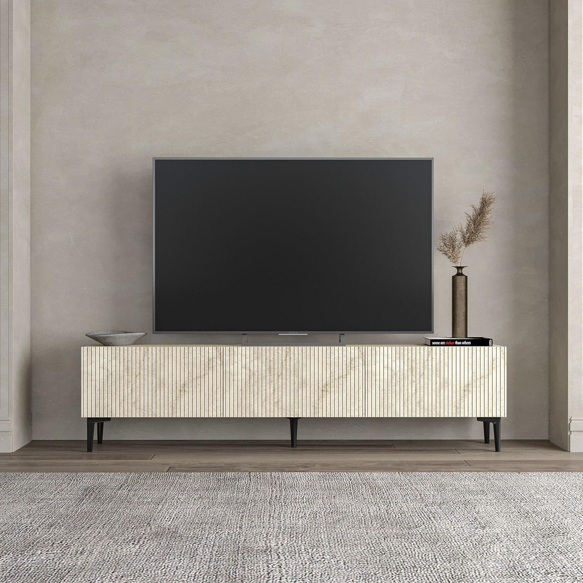 TV-MÖBEL oscar beige - Beige, Holz (31/45/180cm) - Habitat Garten