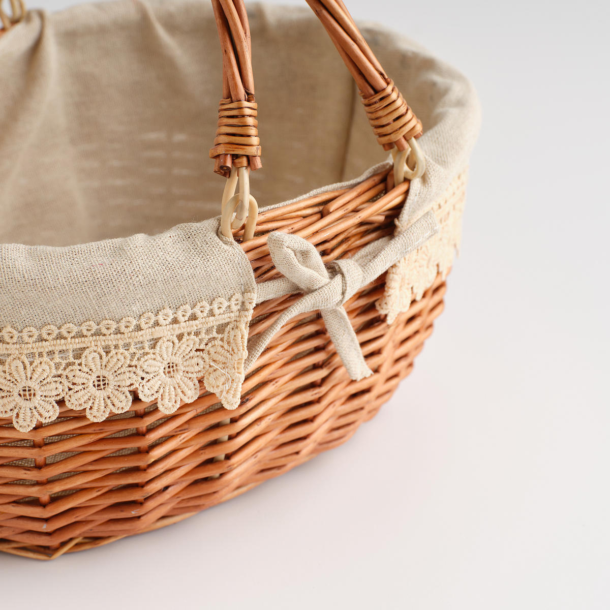 KORB MIT HENKEL Estray - Braun, Naturmaterialien (23/24/31cm) - home&you