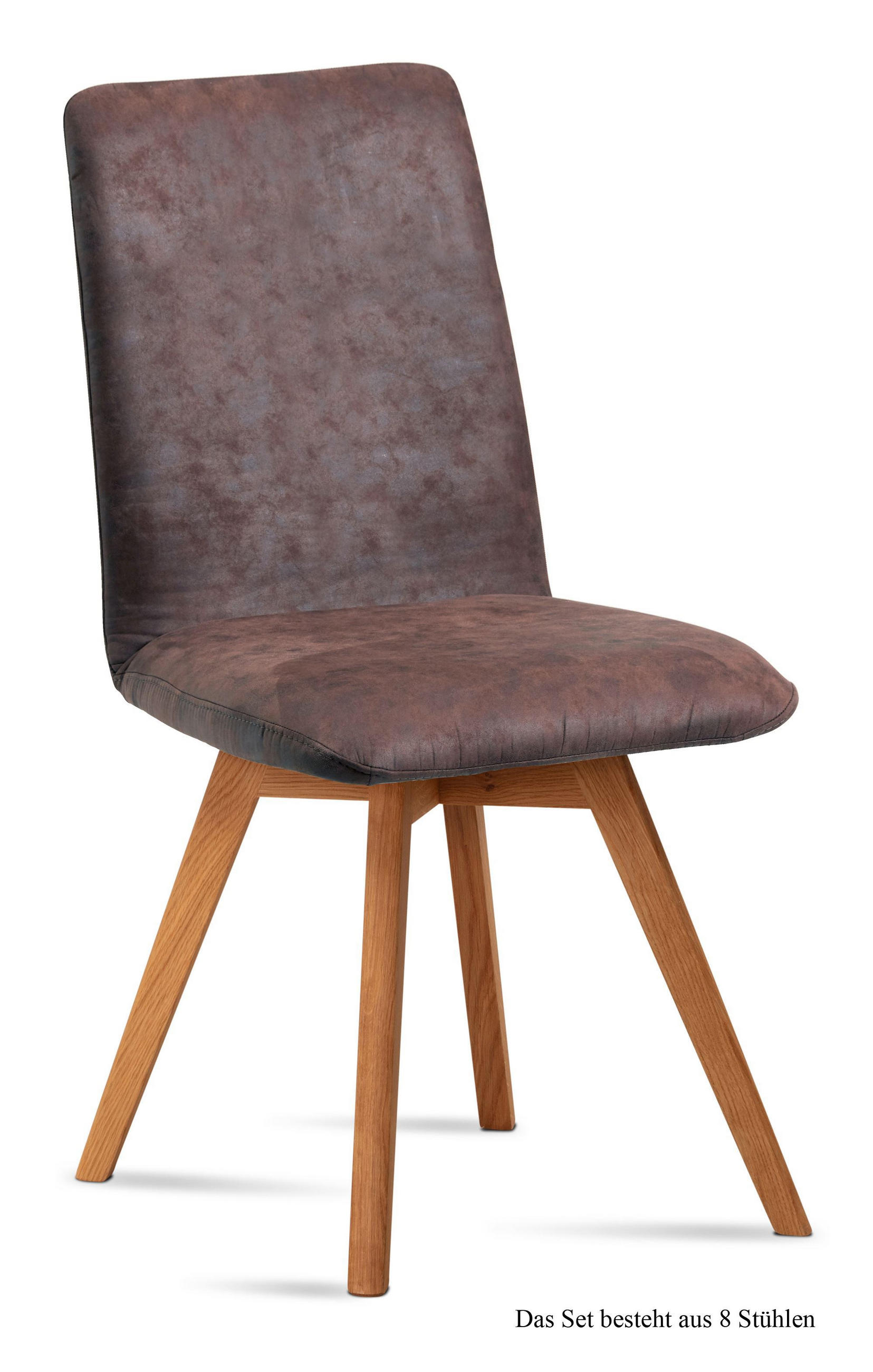ESSZIMMERSTUHL (8er-Set) Dilga 47x92x60 Schwarz/Braun - Eichefarben/Braun, Kunststoff (60/92/47cm) - 58aufmkessel