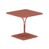 GARTENTISCH - L. 80 cm - Metall - Terracotta - MIRMANDE von MYLIA - Braun, Metall (80/80/75cm) - Vente-Unique