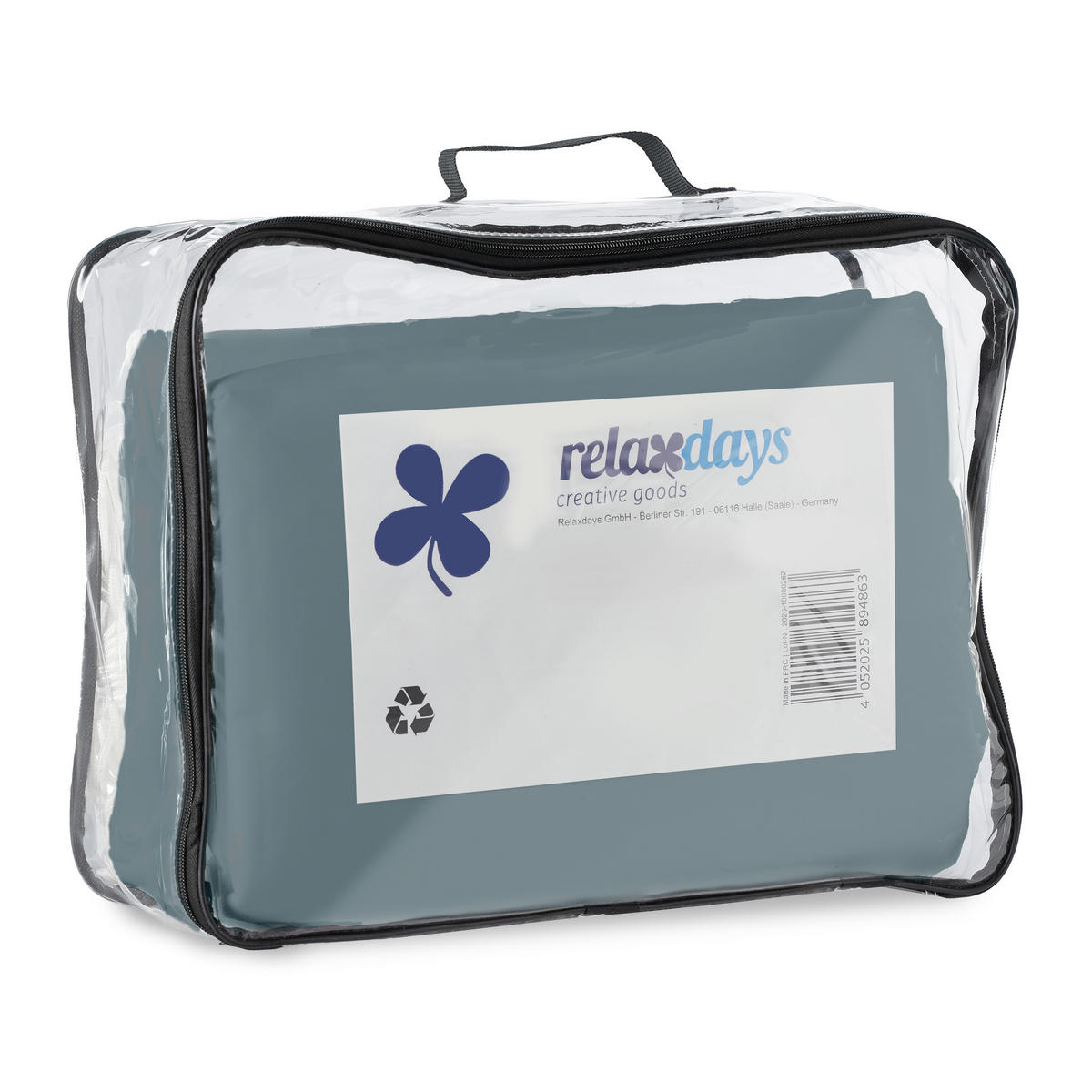SONNENSEGEL - Blaugrau, Textil/Metall (300/200cm) - Relaxdays