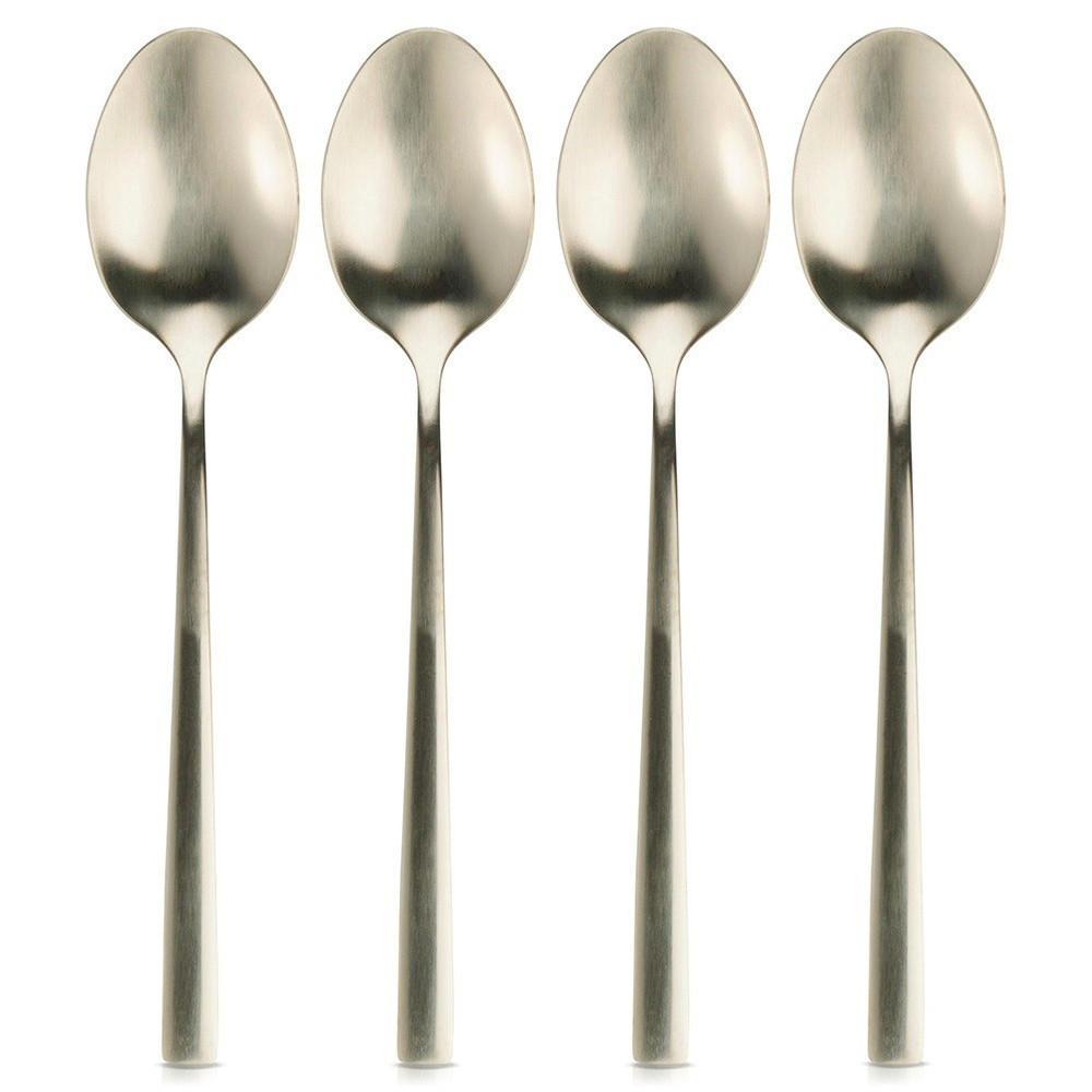 TEELÖFFEL Stahl 4 Stück. Gold - Goldfarben, Metall - Excellent Houseware