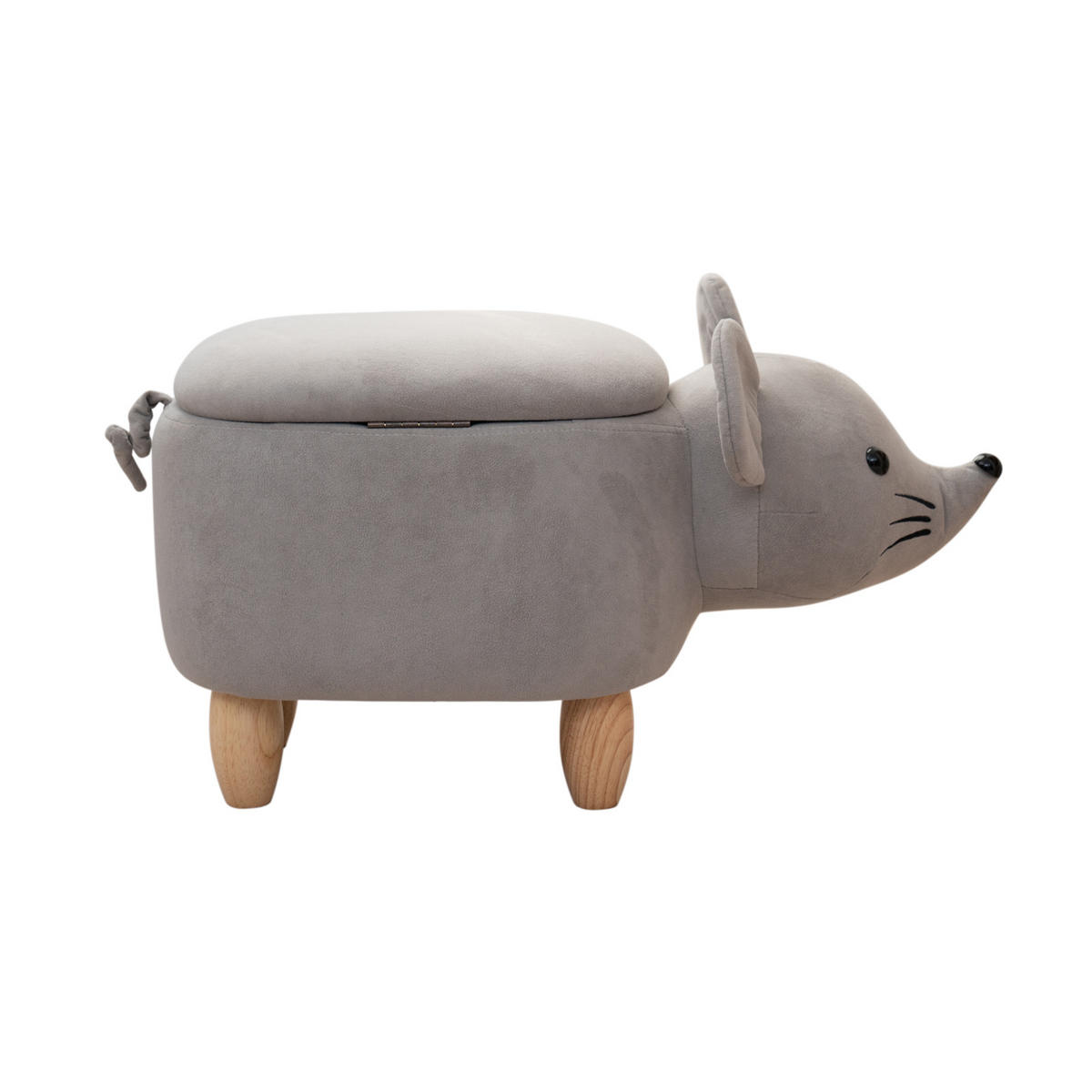 TIERHOCKER MAUS - Grau, Textil (32/37/68cm) - SVITA