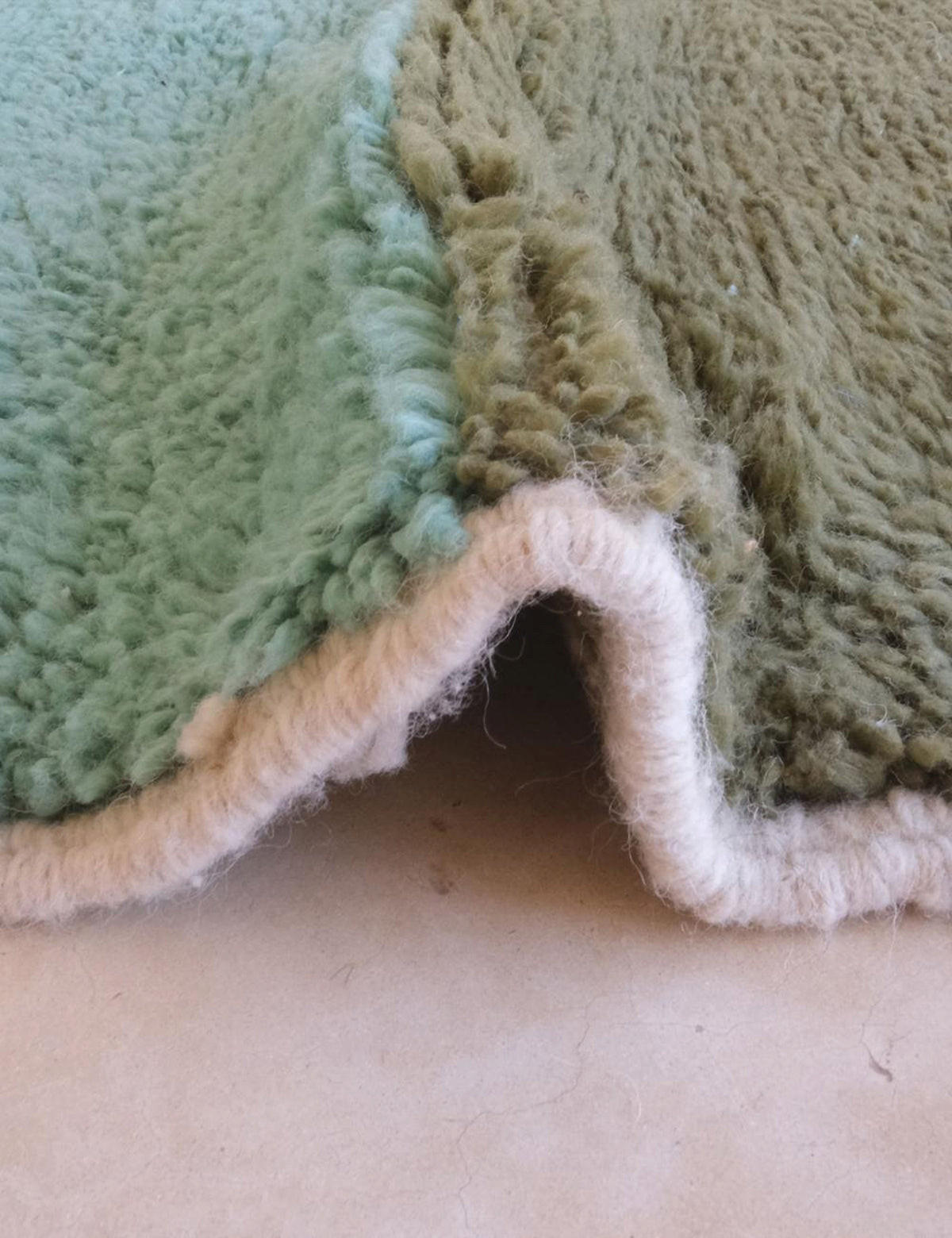 BERBERTEPPICH Design handgeknüpft 223x 265 cm - Grün, Naturmaterialien (223/265cm) - AFK Living