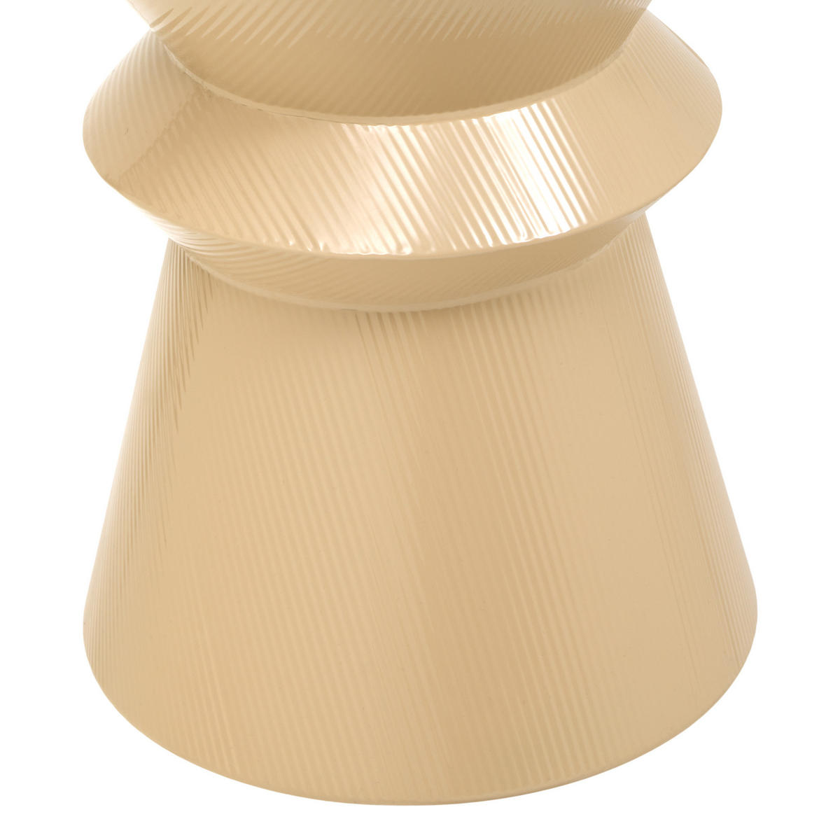 KAFFEETISCH aus Metall Maya Totem Golden 35,5/35,5/45 cm - Beige, Metall (35.5/35.5/45cm) - Atmosphera Createur d´interieur