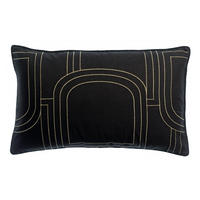 KISSEN Jaden kaviar 40 x 65 cm - Schwarz, Textil (40/65cm) - Vivaraise