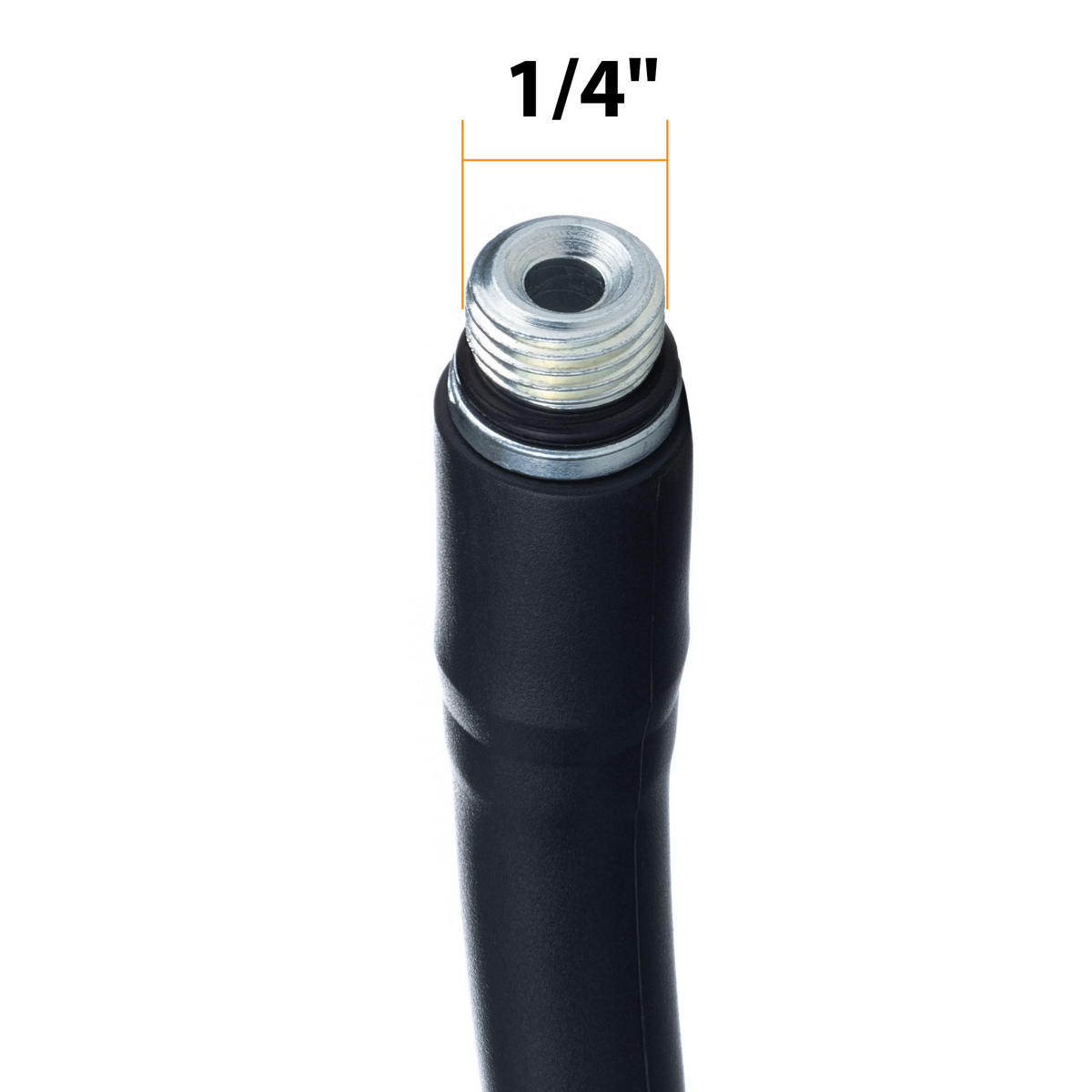SCHLAUCH Kanalreinigung, 20 m, Außengewinde M22, 1/4 Zoll Anschluss, Düse 1 vorne 3 hinten, max. 160 bar, 60 °C - Multicolor, Kunststoff/Metall (10/10/10cm)