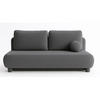 SCHLAFSOFA MAJA, Sofa mit Schlaffunktion und Bettkasten, Farbe: Dunkelgrau, Bouclé-Stoff - Dunkelgrau, Textil (209/96/96cm) - Sepro Meble