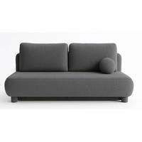 SCHLAFSOFA MAJA, Sofa mit Schlaffunktion und Bettkasten, Farbe: Dunkelgrau, Bouclé-Stoff - Dunkelgrau, Textil (209/96/96cm) - Sepro Meble