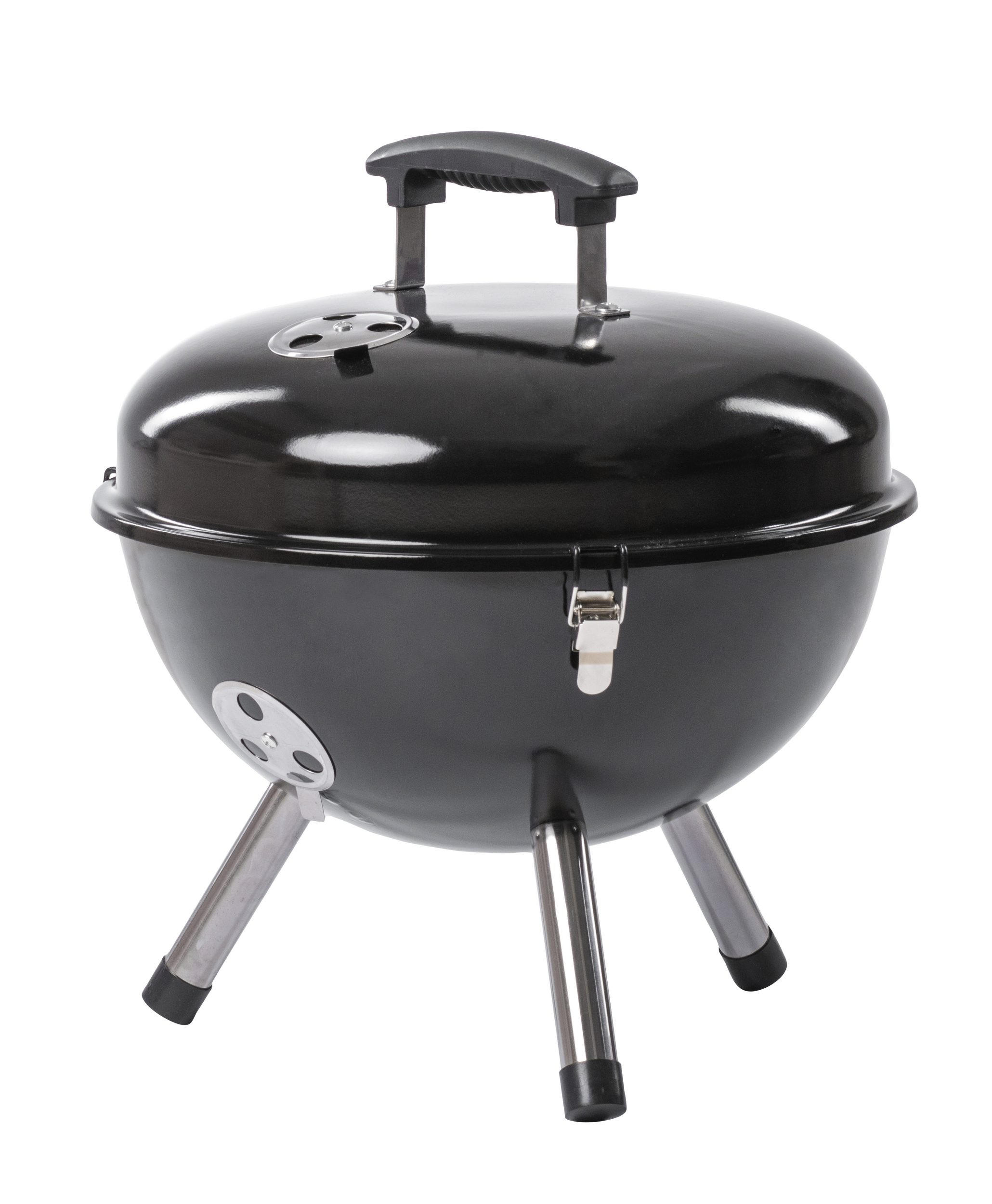 HOLZKOHLEGRILL ROSMARINO Stahl - Schwarz, Metall (38/26/42cm) - Rosmarino