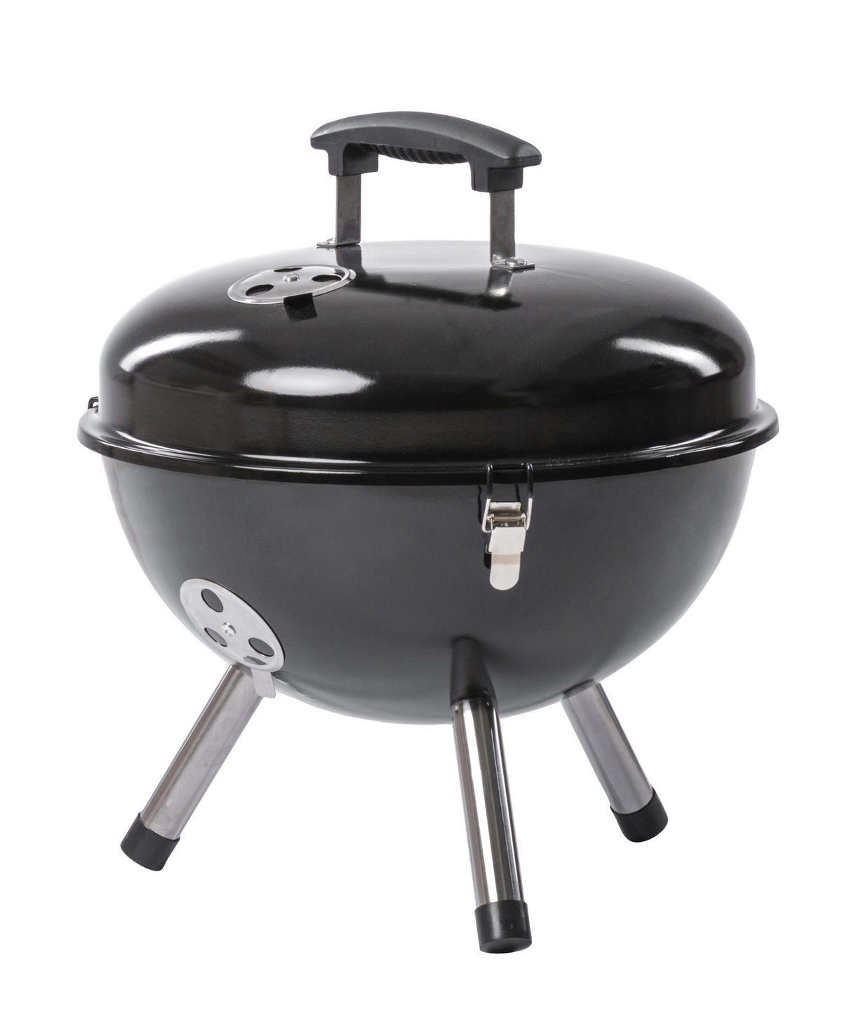 HOLZKOHLEGRILL ROSMARINO Stahl - Schwarz, Metall (38/26/42cm) - Rosmarino
