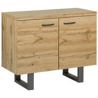 SKŘÍŇ Světle hnědá Timber - hnědá, kompozitní dřevo (94/79/42cm) - Beliani