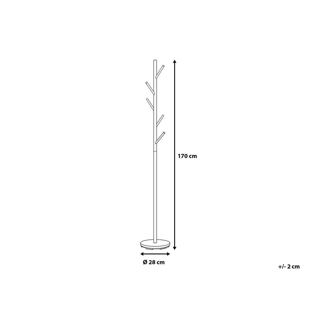 KLEIDERSTÄNDER Chromstahl silber 170 cm Allen - Silberfarben, Metall (28/170/28cm) - Beliani