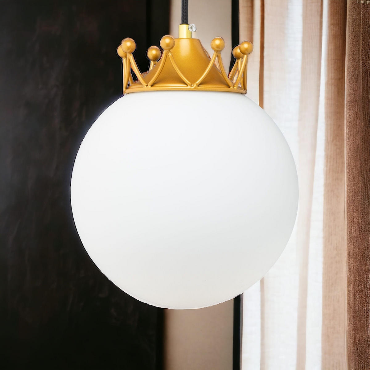 PENDELLEUCHTE Paris - Goldfarben/Schwarz, Glas/Metall (20/20/105cm) - kiki design