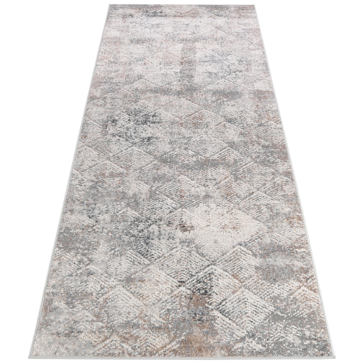 TEPPICHLÄUFER VALLEY hellgrau vintage 100/300 cm - Hellgrau, Textil (100/300cm) - Tapiso