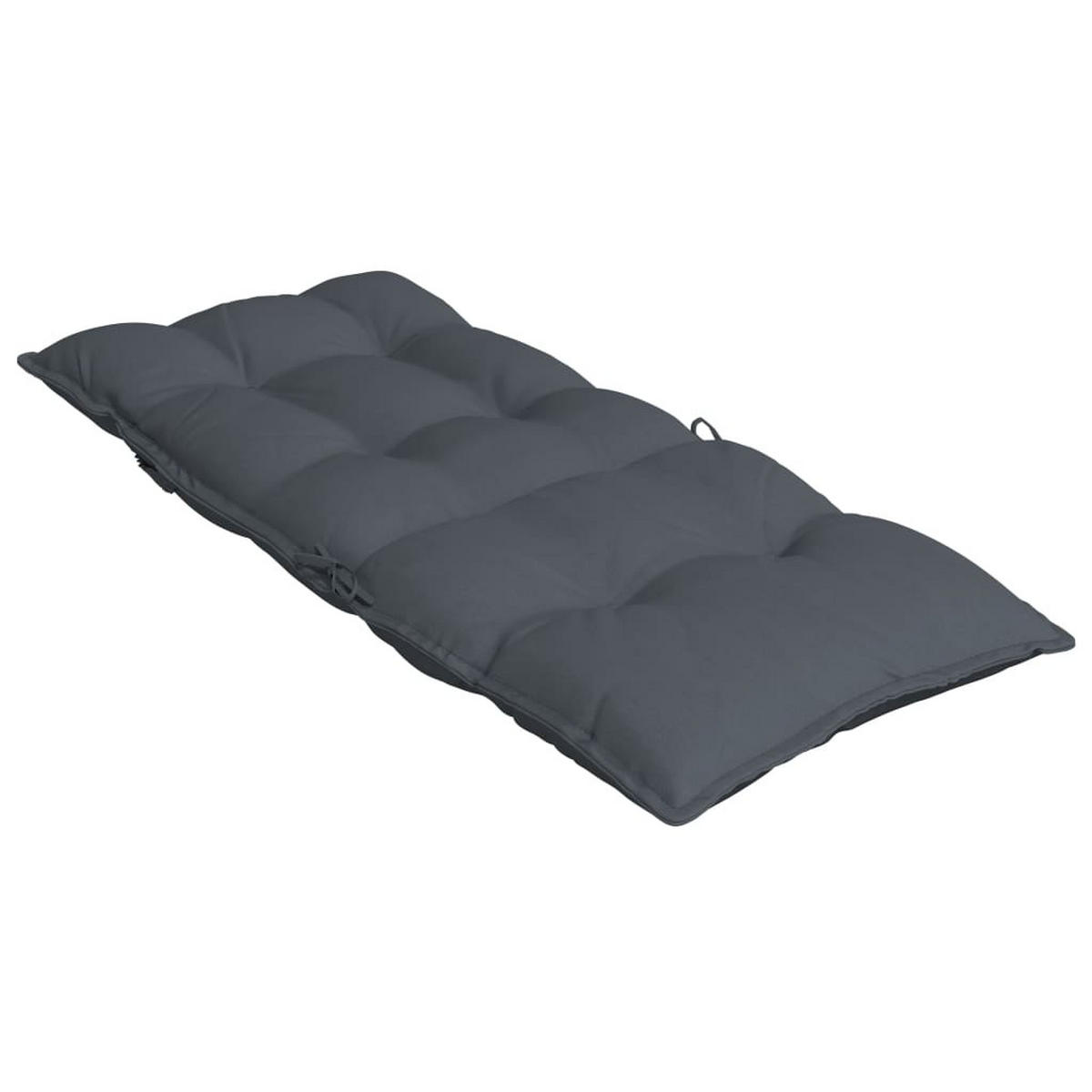 HOCHLEHNER-AUFLAGEN 6Er Set Anthrazit Oxford-Gewebe - Anthrazit, Textil (50/7/120cm) - vidaXL