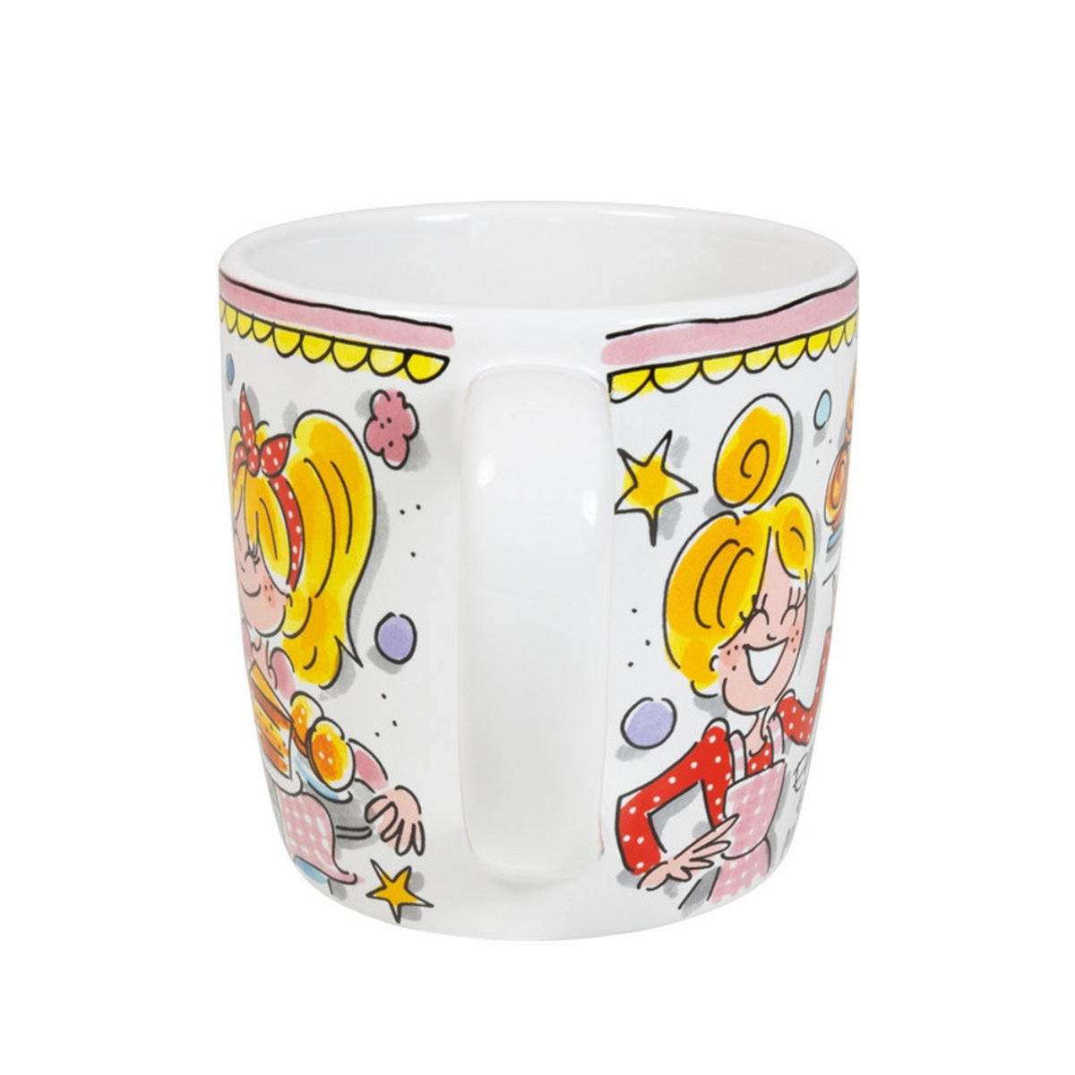 CAPPUCCINO-BECHER Große Liebe in Bunt - 500 ml - Multicolor, Keramik (0.5L) - Blond Amsterdam