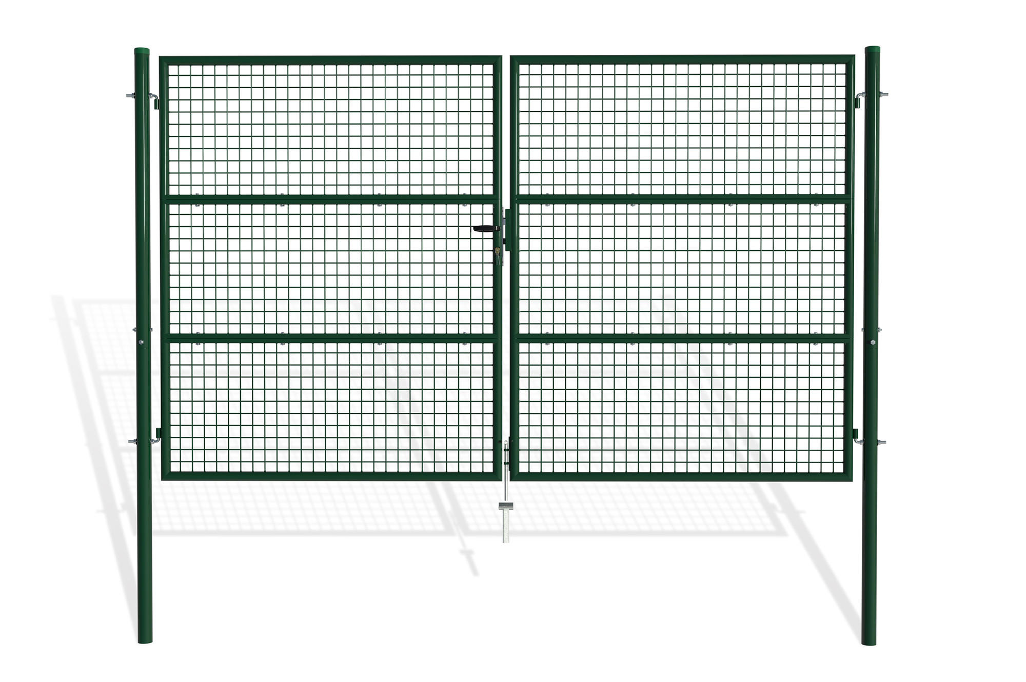ZAUNTOR Olga Grün 3m H.180cm - Grau, Metall (392/190cm) - Casanoov