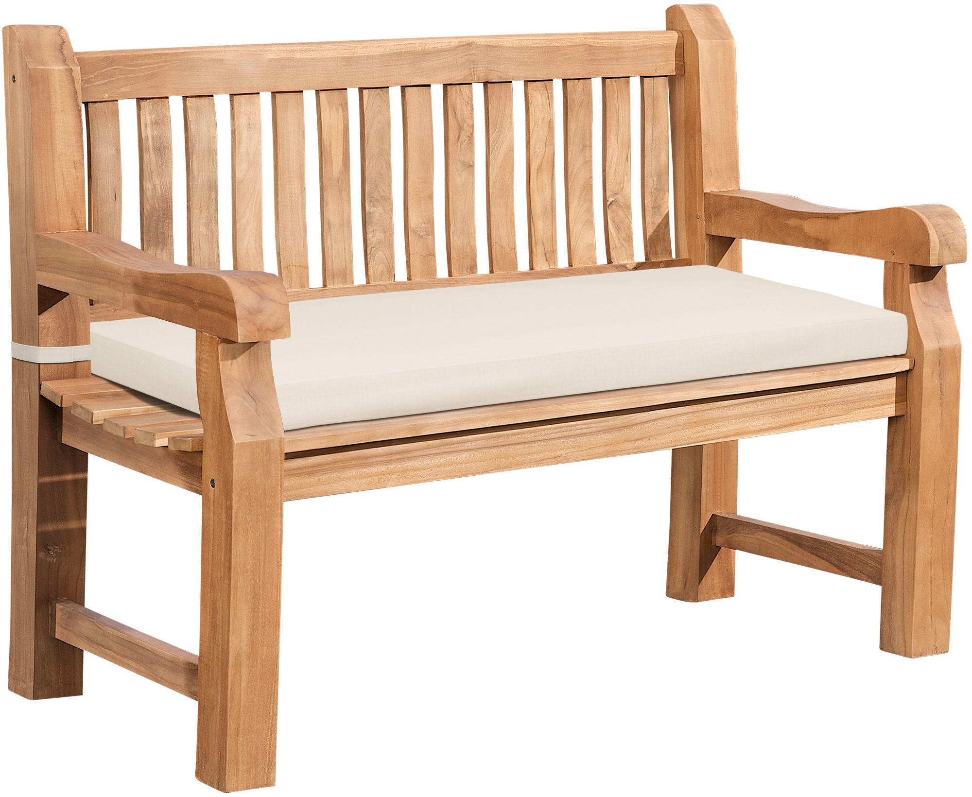 Deluke Teakbank Creme 120x93x61 cm