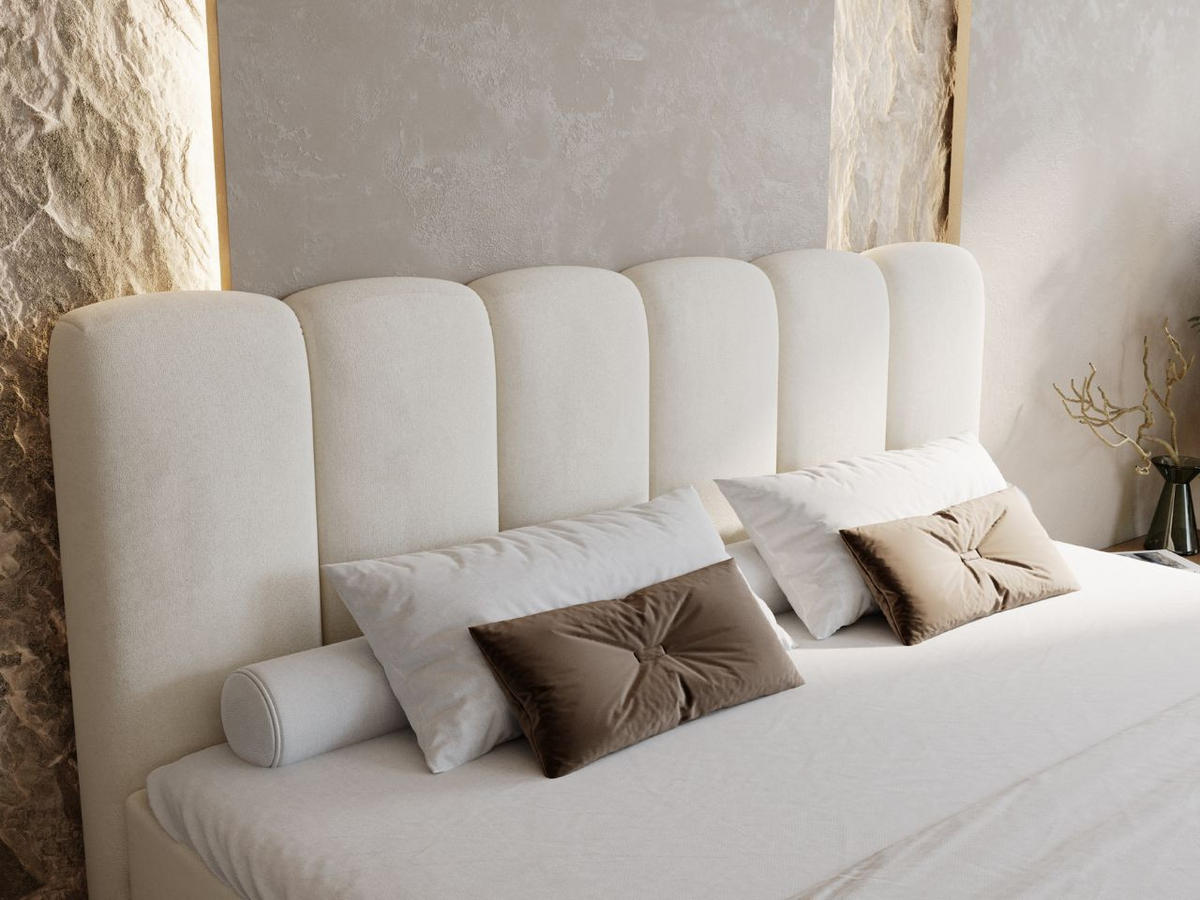 BOXBETT Cloud 180x200 Beige - Beige, Holz/Textil (180/200cm) - Graingold
