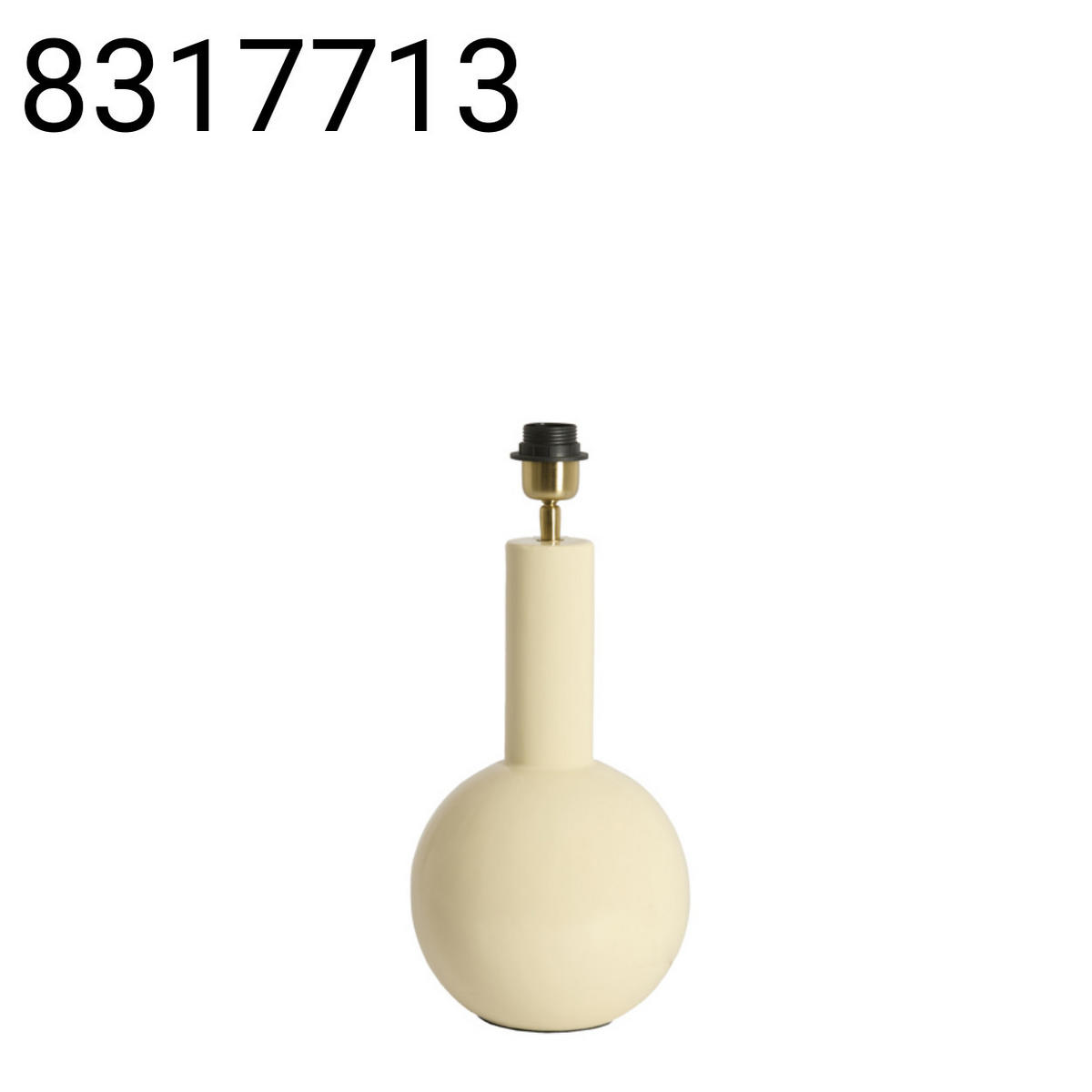 LAMPENFUSS Benao - Weiß - 19.5/19.5/38.5 cm - Weiß, Metall (19.5/19.5/38.5cm) - Light & Living