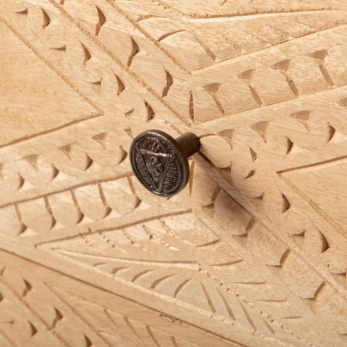 KOMMODE MIT SCHUBLADEN Nala Natürlich 80 cm x 80 cm - Naturfarben, Holzwerkstoff (80/80/40cm)