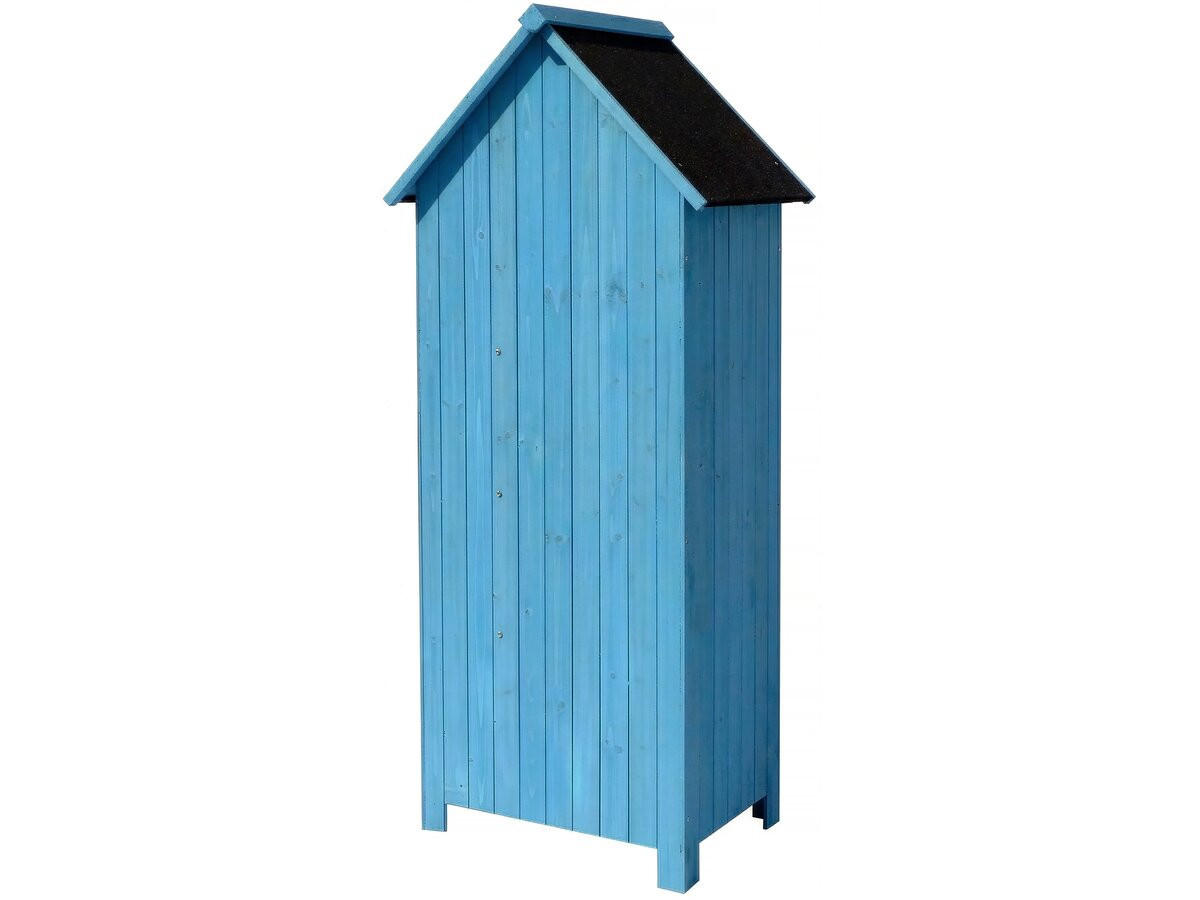 GARTENSCHRANK - GARTENTRUHE cabanon Blau - Blau, Holz (54/179/77cm) - Habitat Garten