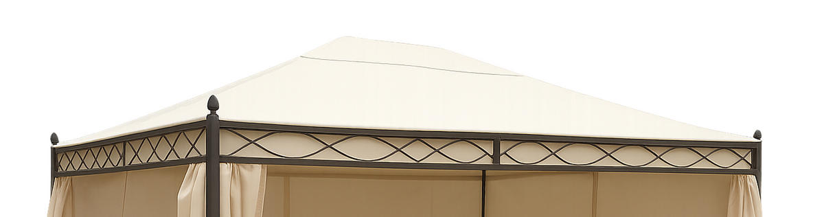 ERSATZDACH für Pavillon Rimini, Pavillondach 300x400cm, PVC-beschichtet, Farbe: écru - Naturfarben, Kunststoff (400/0.3/300cm) - TPFGarden