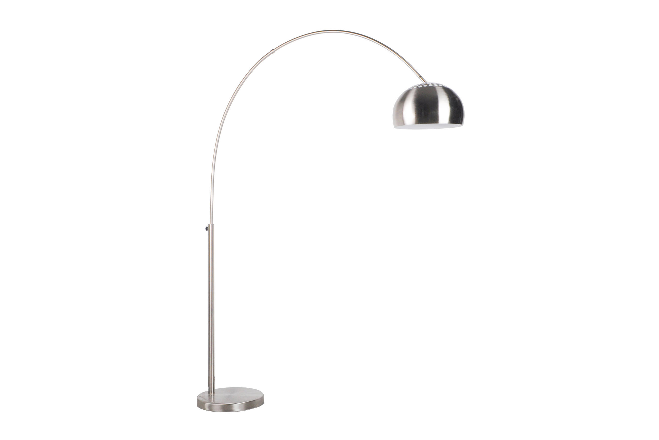 STEHLAMPE Metal Bow - Silber - 39/170/205 cm - Silberfarben, Metall (39/170/205cm)