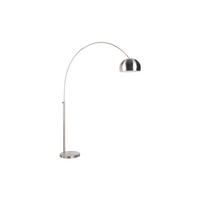 STEHLAMPE Metal Bow - Silber - 39/170/205 cm - Silberfarben, Metall (39/170/205cm)