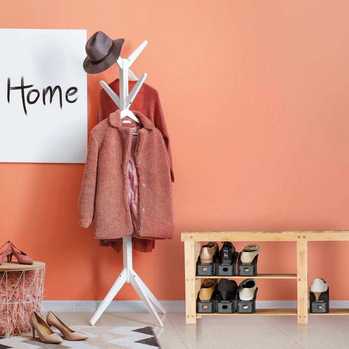 20XSTOHOVAČ bot - černá, plast (10/12.5/25cm) - Relaxdays