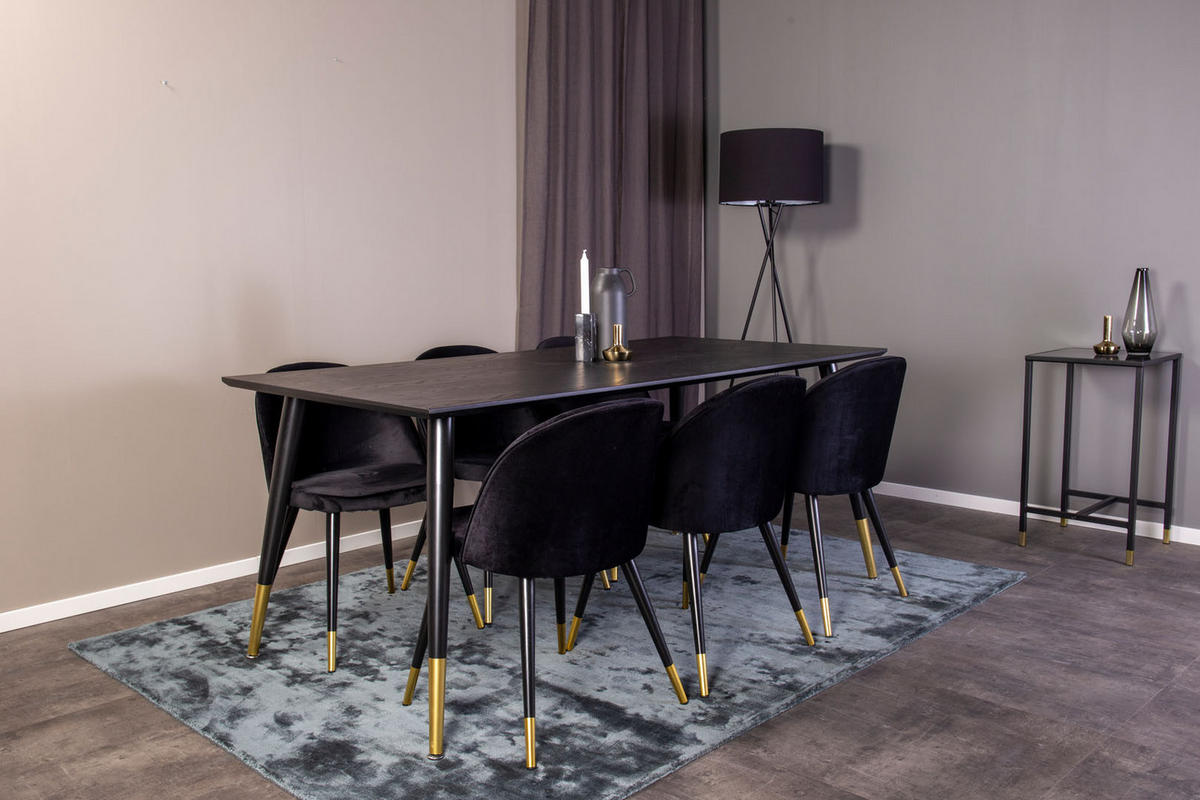 TISCHGRUPPE Messing - Goldfarben, Holzwerkstoff (90/75/180cm) - ebuy24