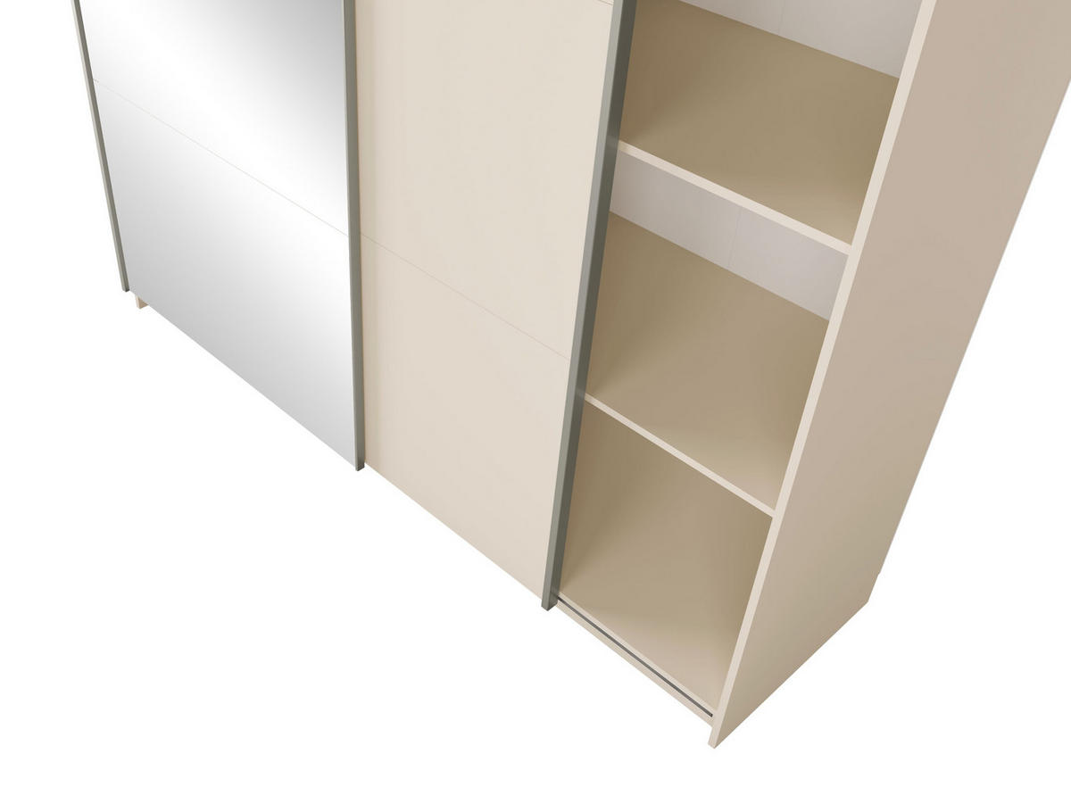 KLEIDERSCHRANK Wüstensand 201/207/60 - Beige, Holzwerkstoff (201/207/60cm) - RAUMHIRSCH FURNITURE