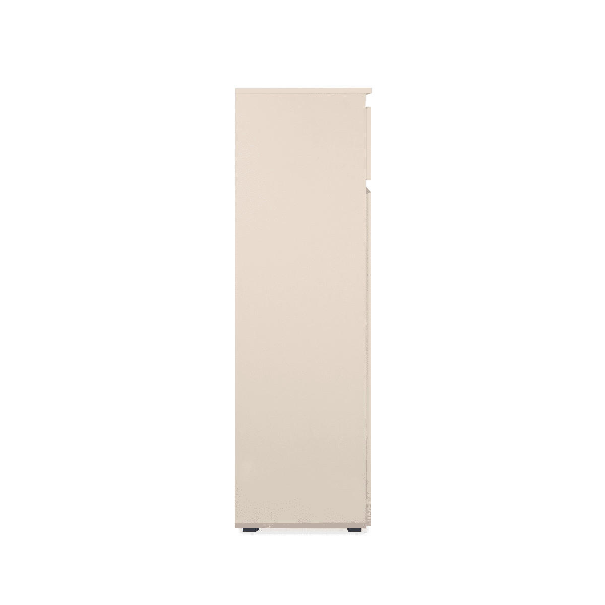 SCHUHSCHRANK mit 2 Türen und 1 Schublade, Kaschmir 40/131/80 cm - Beige, Holzwerkstoff (40/131/80cm) - Calicosy