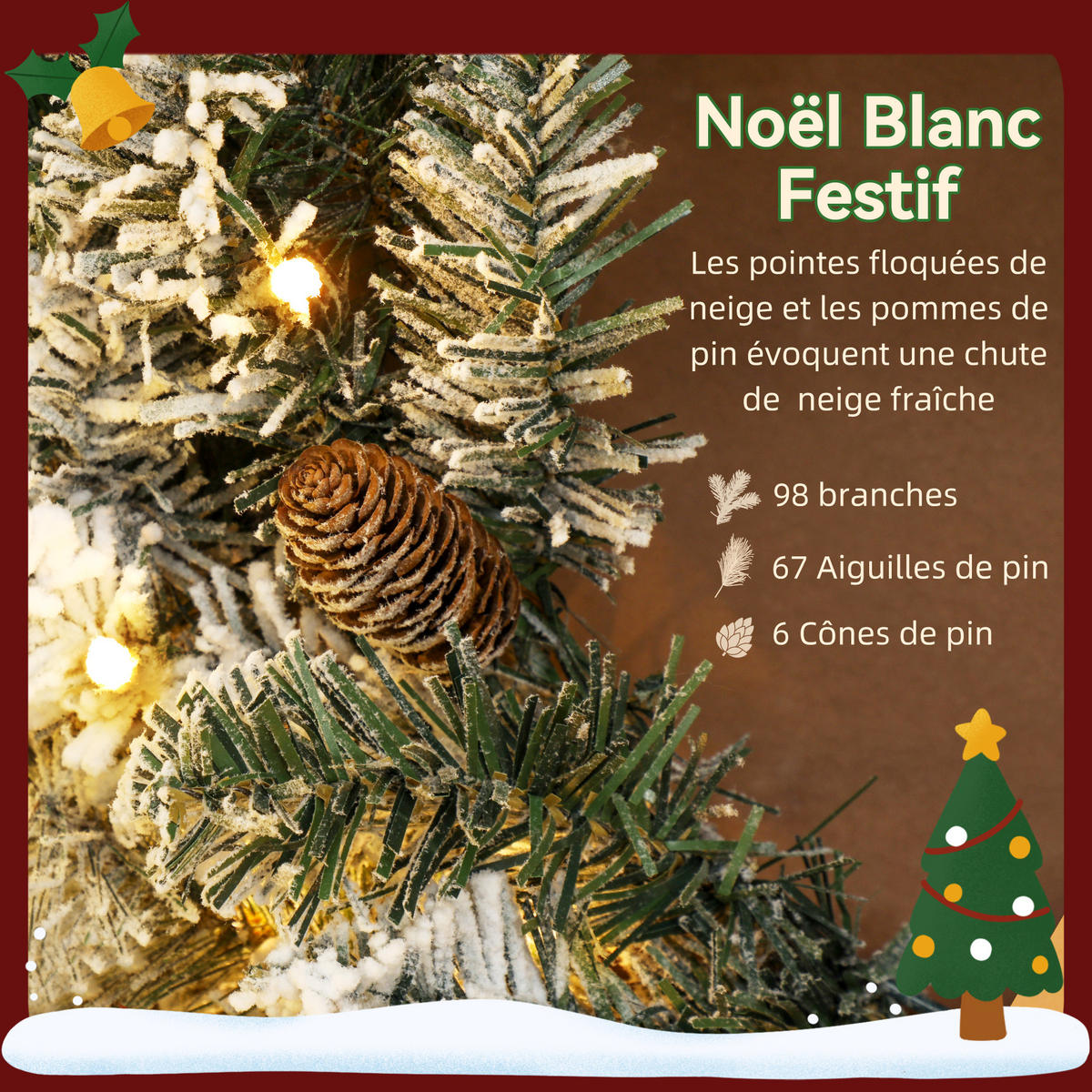 BELEUCHTETER Weihnachtskranz Grün 60.0/60.0/8.0 cm - Grün, Kunststoff (60cm)