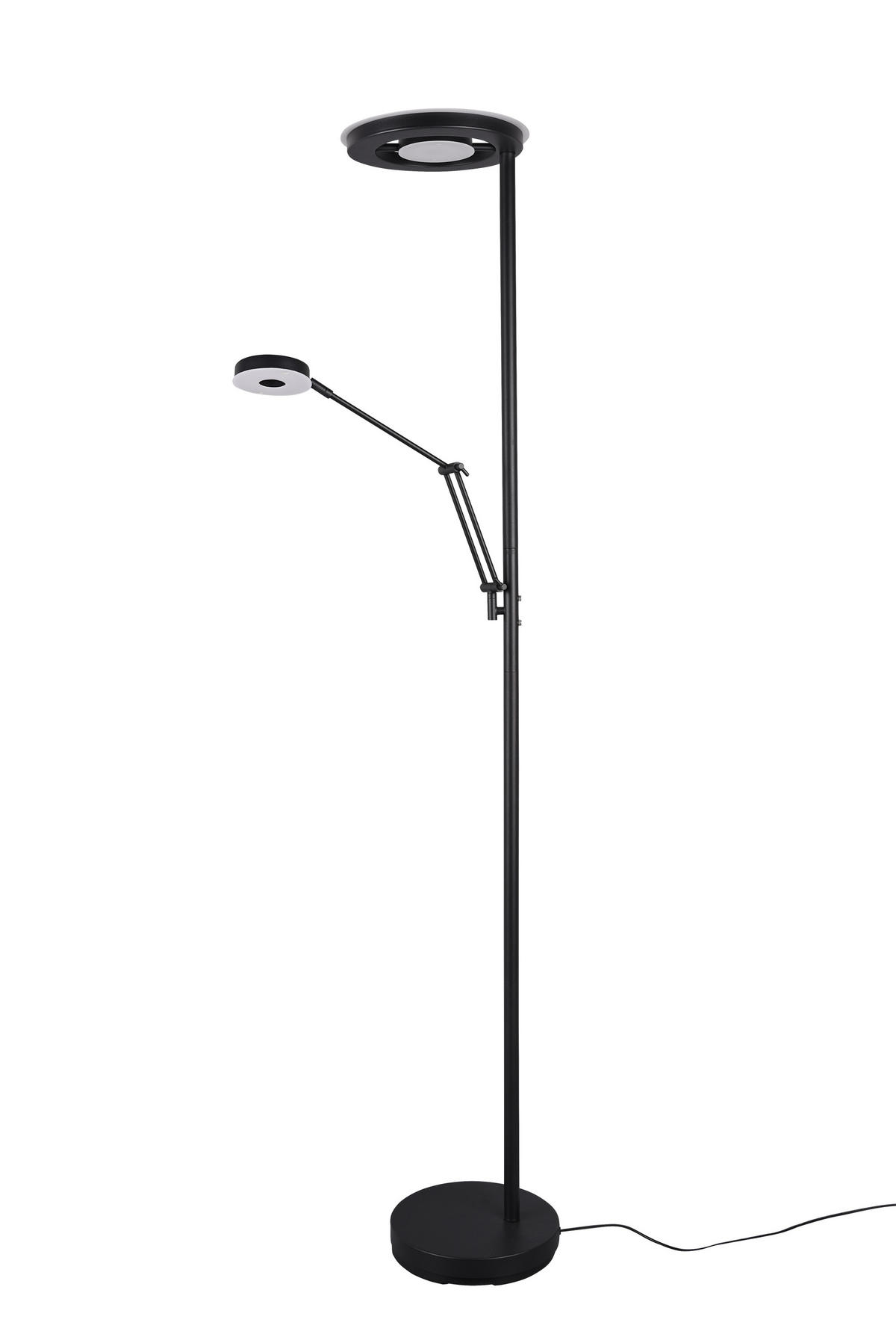 STEHLAMPE BARRIE - Schwarz - 30/30/181 cm - Schwarz, Metall (30/30/181cm) - Trio Leuchten