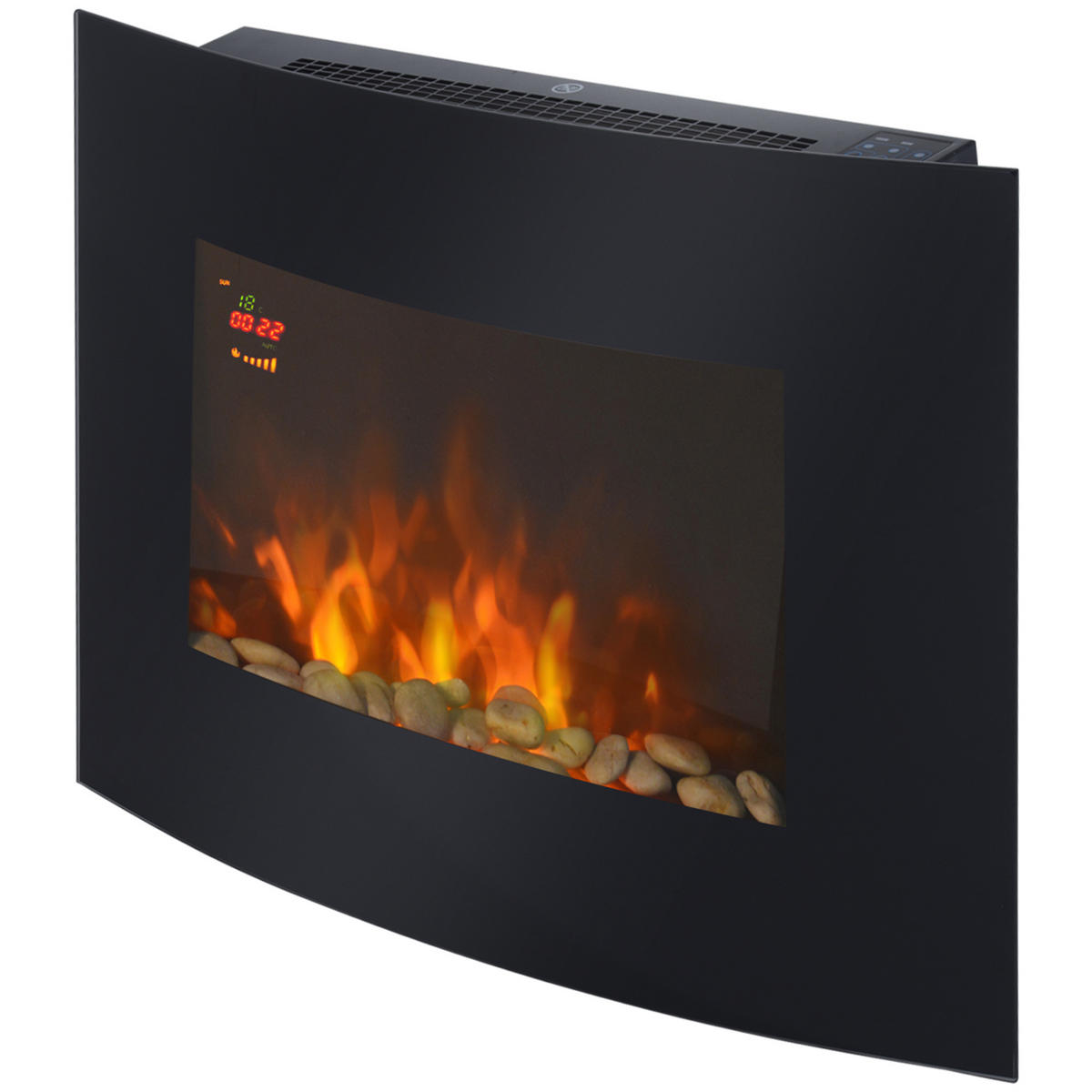 ELEKTROKAMIN DE-17001 LED Seitenbeleuchtung 7 Farben Schwarz - Schwarz, Metall (65/52/11.4cm) - ComfortXL