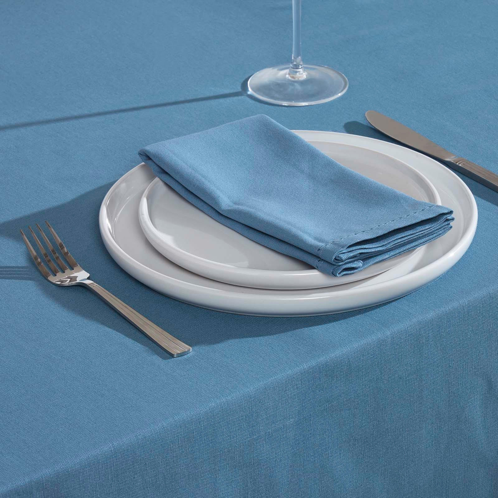 STOFFSERVIETTEN 4er-Set blau 45/45 cm, 100% Baumwolle - Blau, Textil (45/45cm) - Homescapes