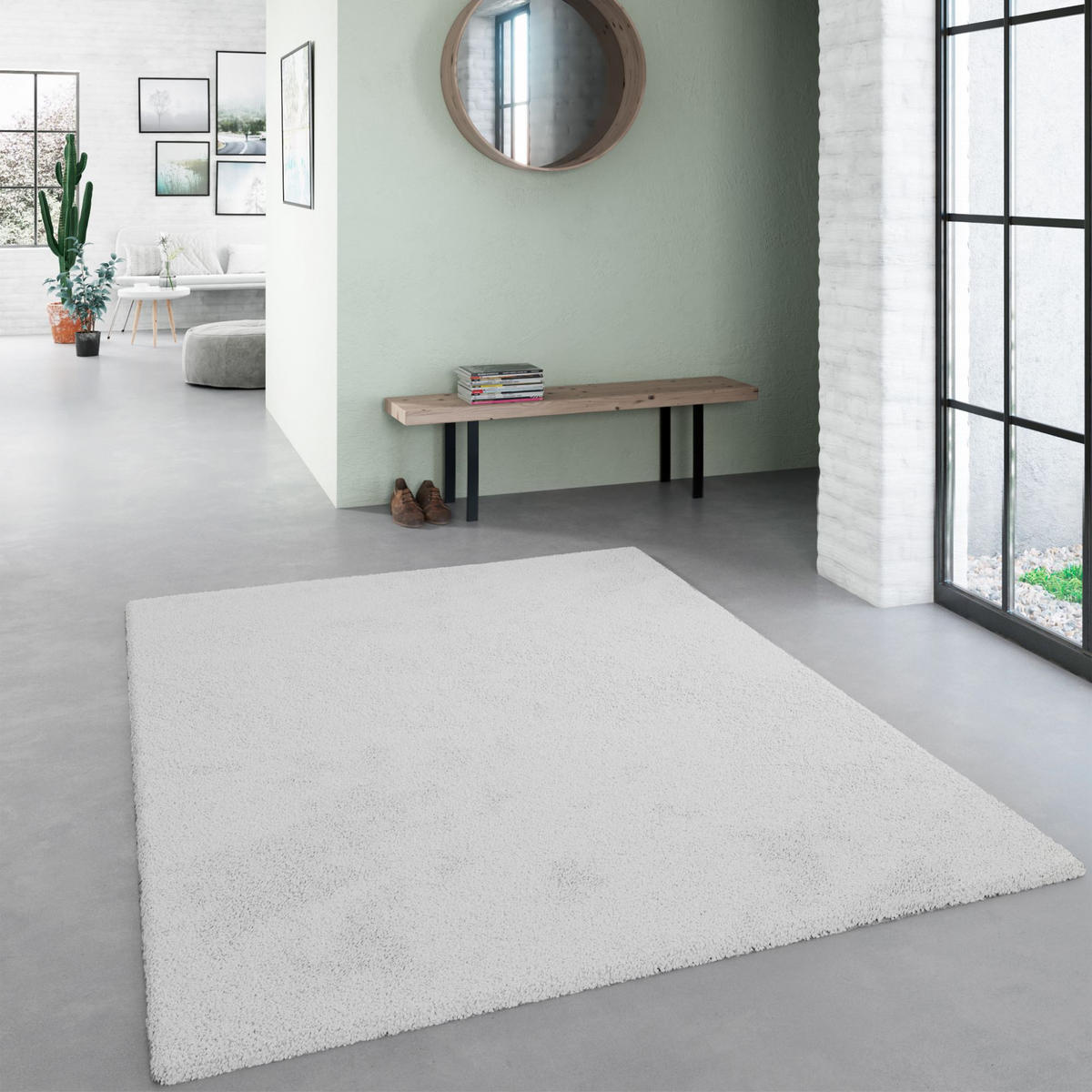 HOCHFLORTEPPICH 120/170 cm Sevilla - Hellgrau, Textil (120/170cm) - Steffensmeier