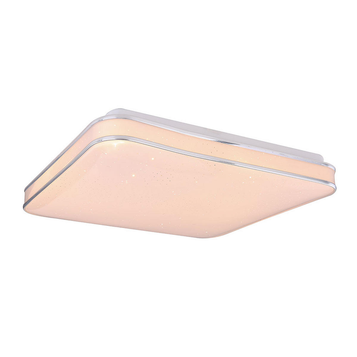 LED DECKENLEUCHTE LASSY Weiß Metall - Weiß, Metall (33.5/33.5/7.3cm) - Globo Lighting