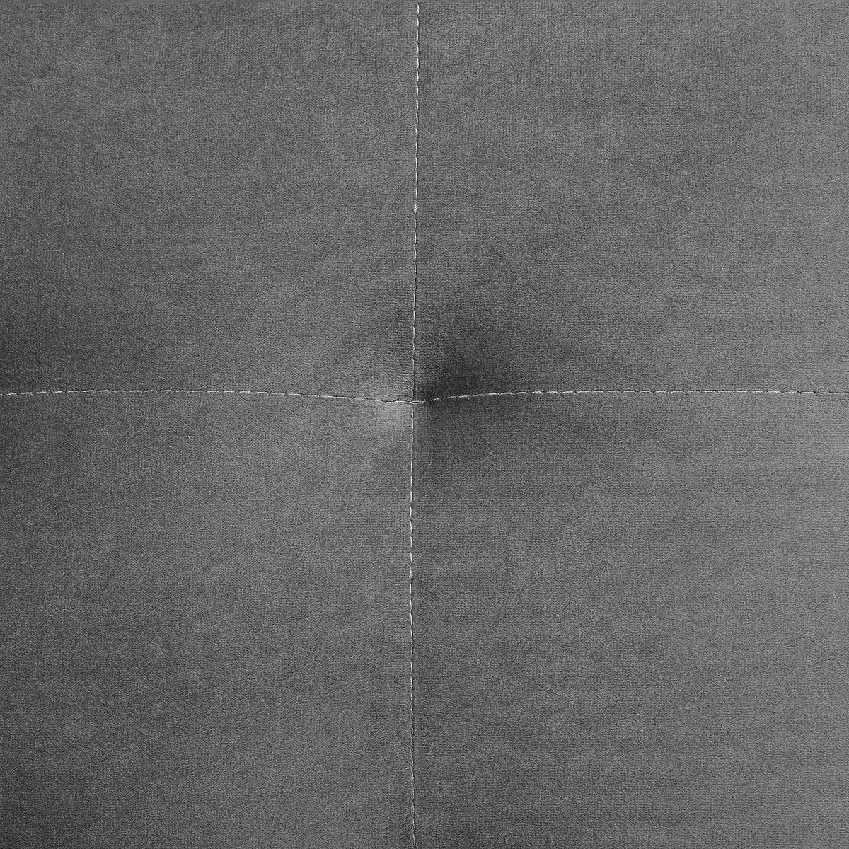 OTTOMANE Aberdeen 80/80/41 cm - Goldfarben/Grau, Textil (80/41/80cm) - Beliani